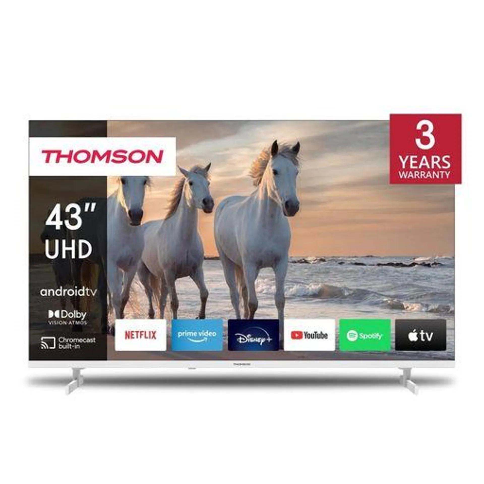 Thomson 43ua5s13w tvc uhd 43 android smart tv white