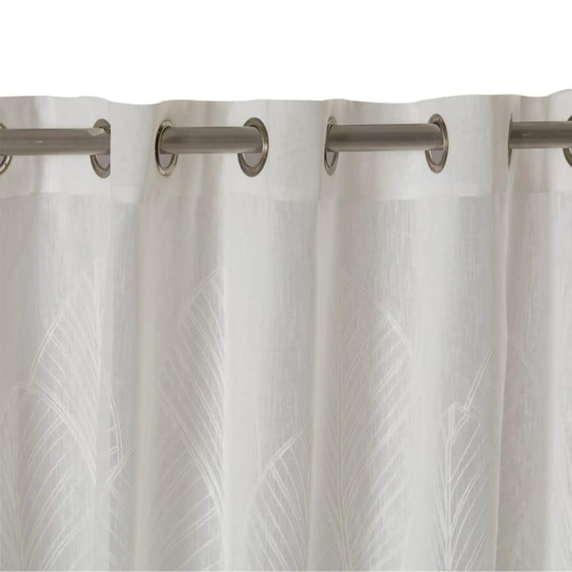 Tenda Palmas bianco, occhiello 140x280 cm