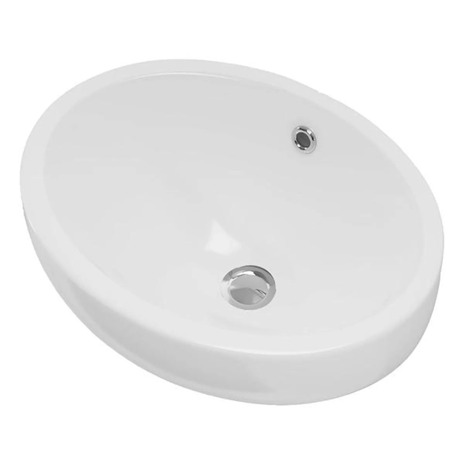 Lavabo sottopiano palace bianco in ceramica 46x35x19 cm (lxpxh)