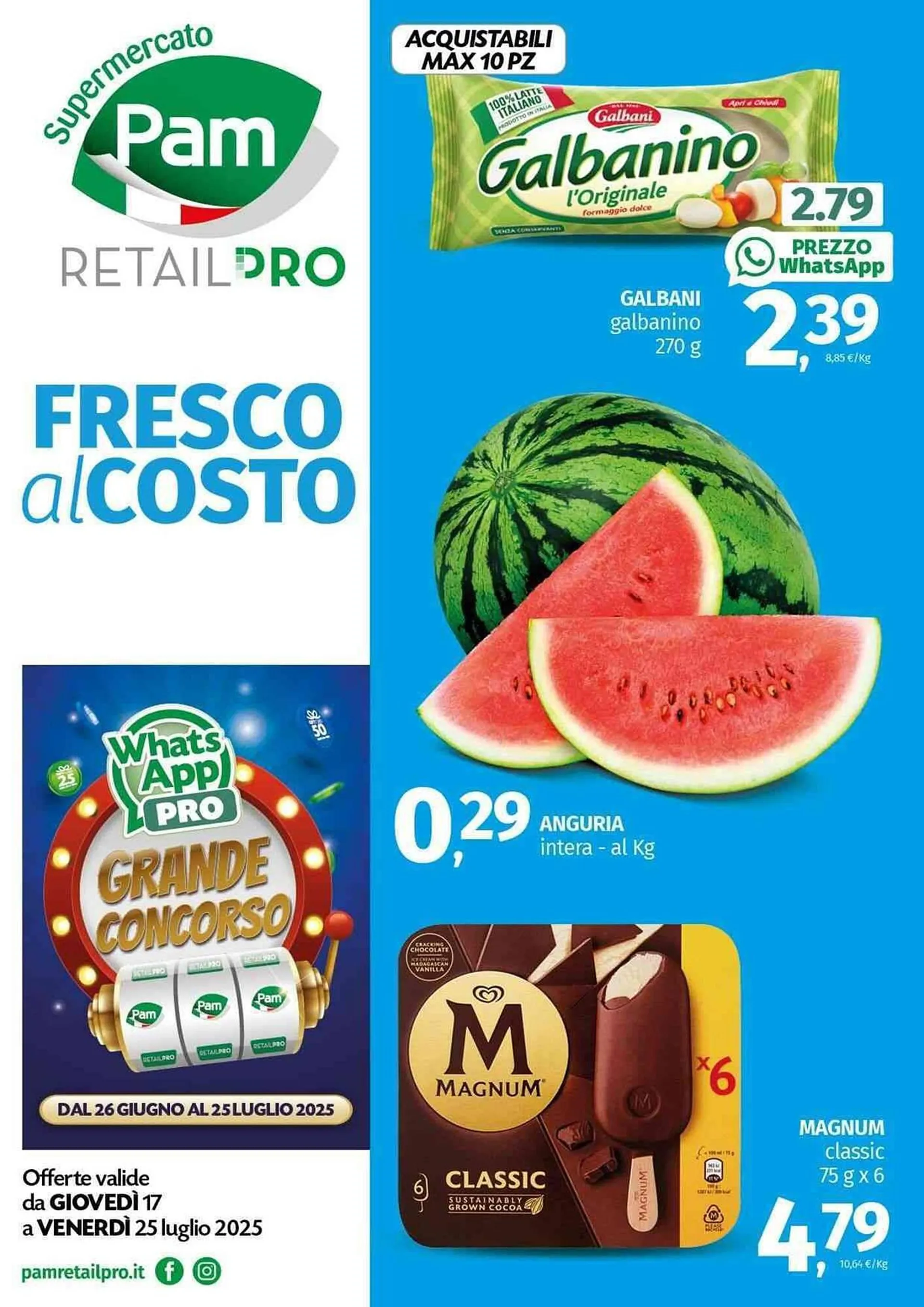 Volantino Pam da 17 luglio a 25 luglio di 2025 - Pagina del volantino 1