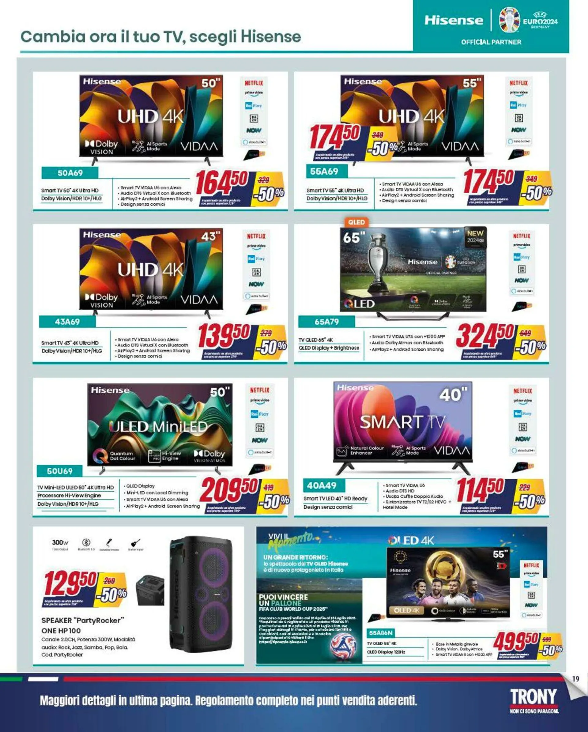 Trony - Palermo Volantino attuale da 22 maggio a 18 giugno di 2025 - Pagina del volantino 19
