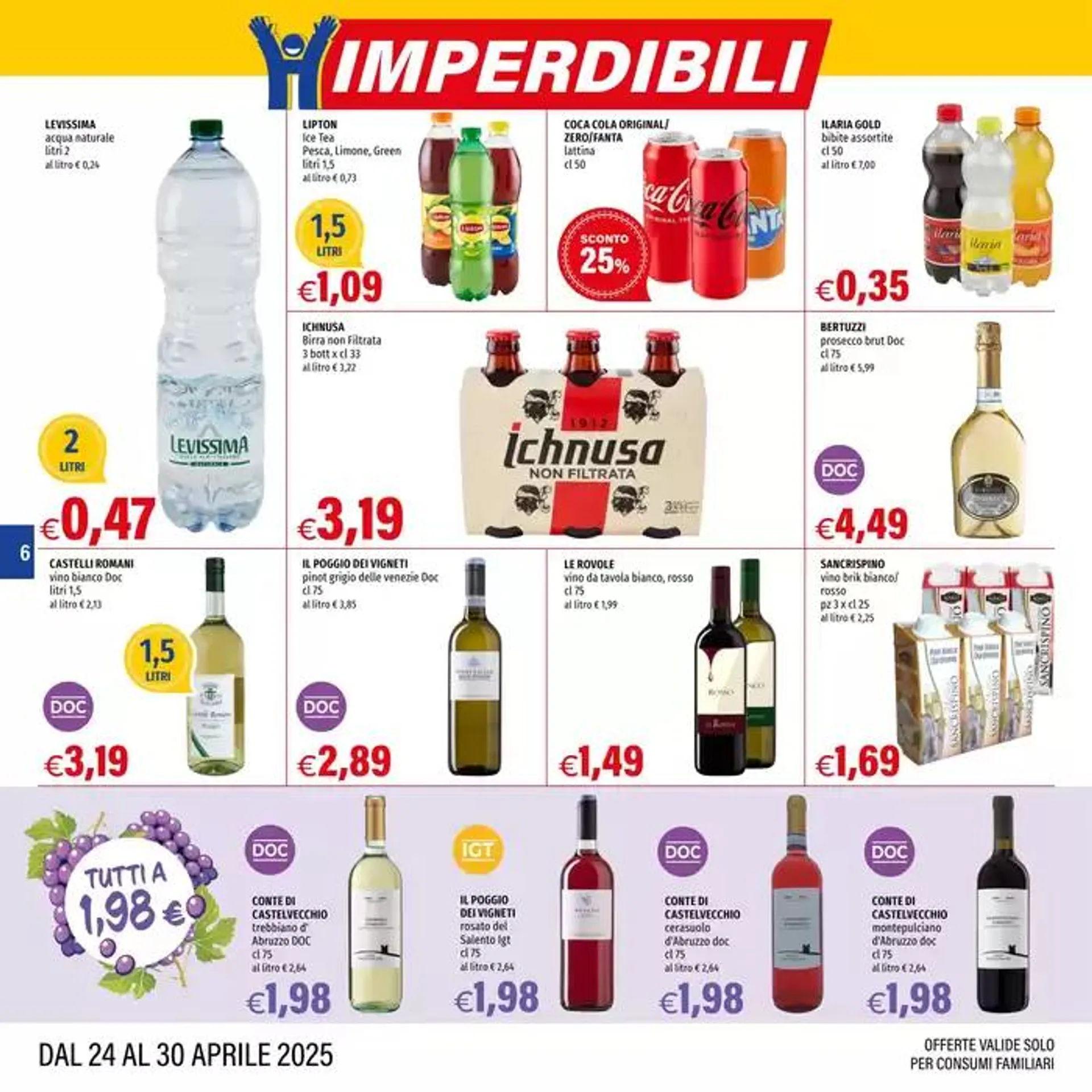 Offerte Hurrà Discount da 24 aprile a 30 aprile di 2025 - Pagina del volantino 6