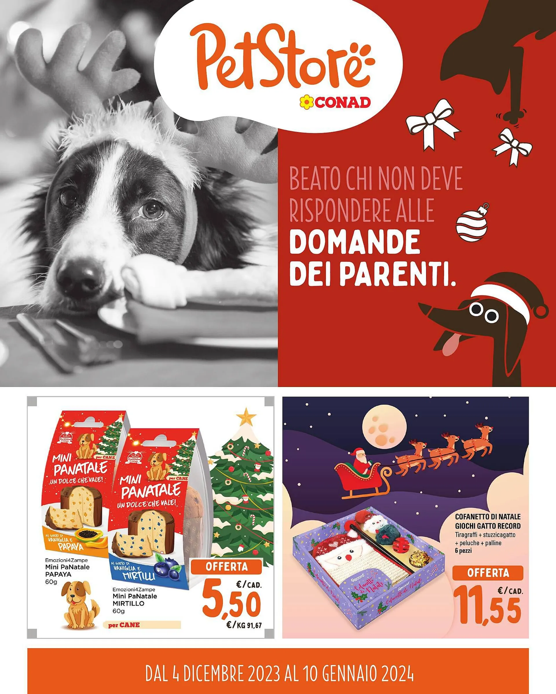 Volantino Pet Store Conad da 4 dicembre a 9 gennaio di 2024 - Pagina del volantino 
