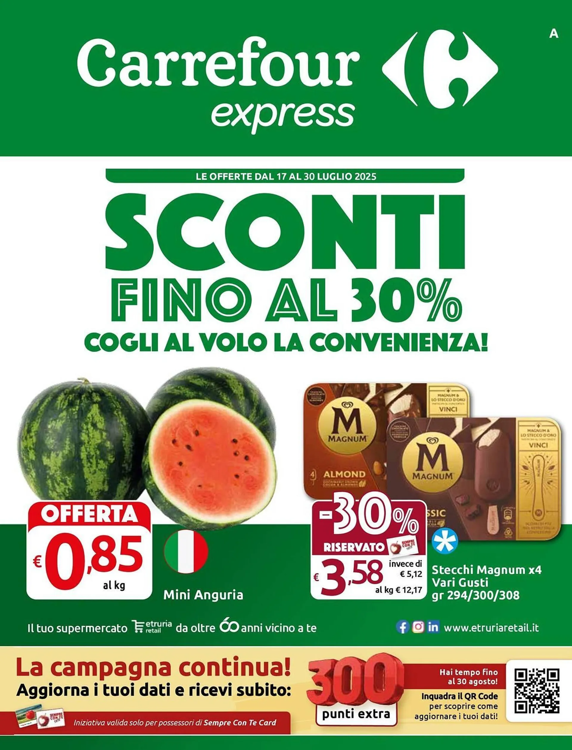 Volantino Carrefour Express da 17 luglio a 30 luglio di 2025 - Pagina del volantino 1