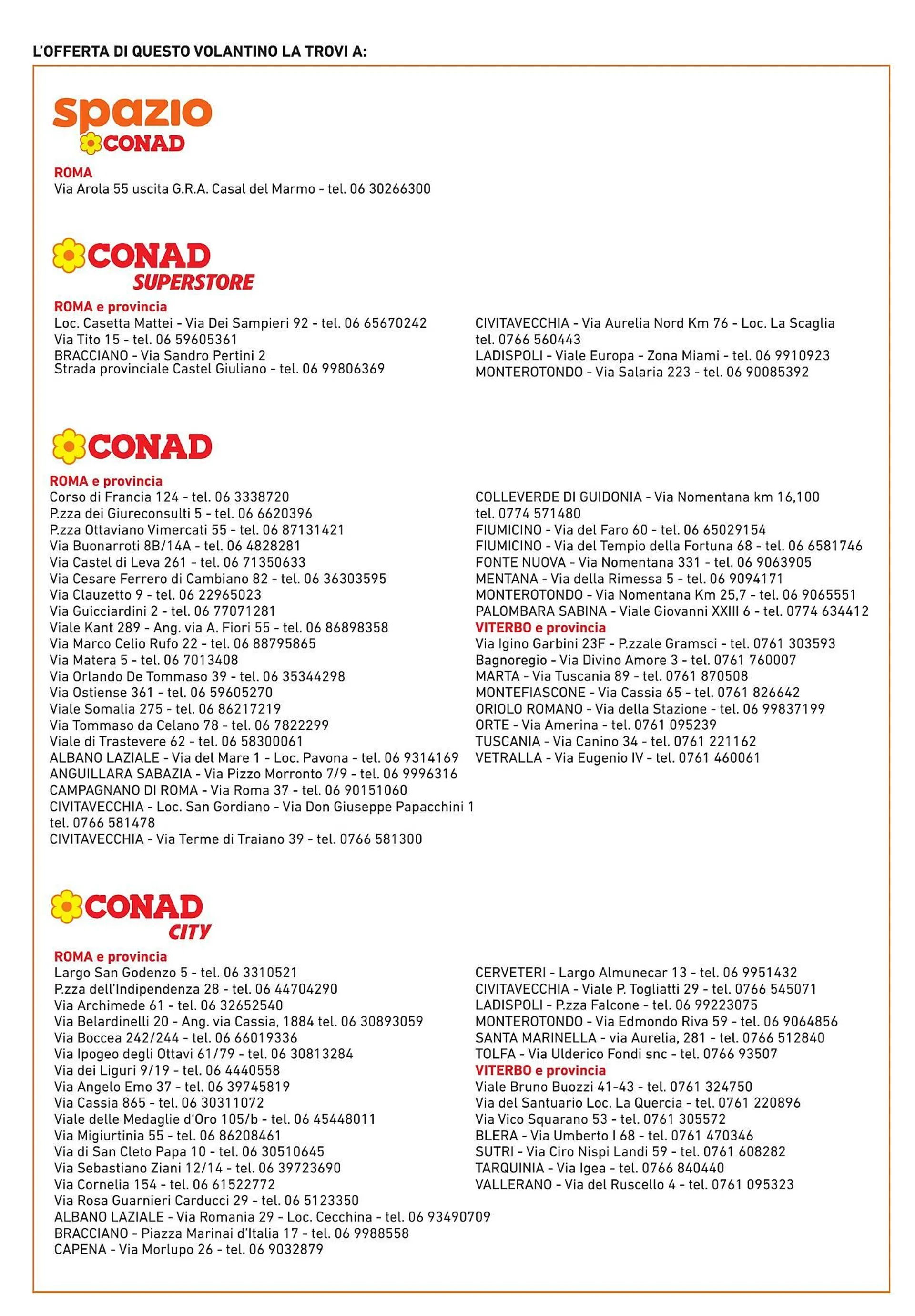 Volantino Conad da 3 ottobre a 16 ottobre di 2024 - Pagina del volantino 16