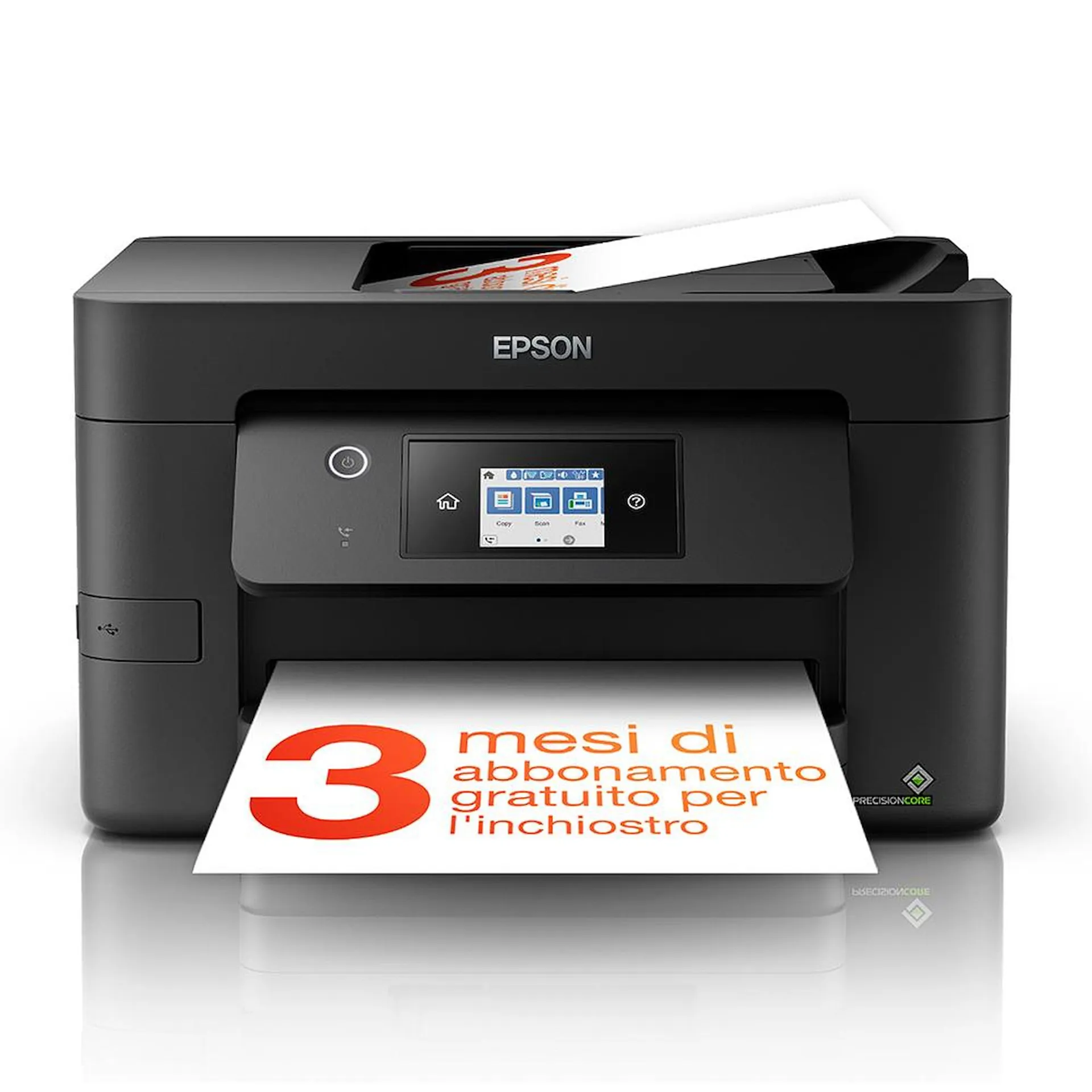 EPSON - WorkForce Pro WF - 3820DWF - Stampante multifunzione inkjet - Wireless, Display LCD, USB, A4, stampa da mobile
