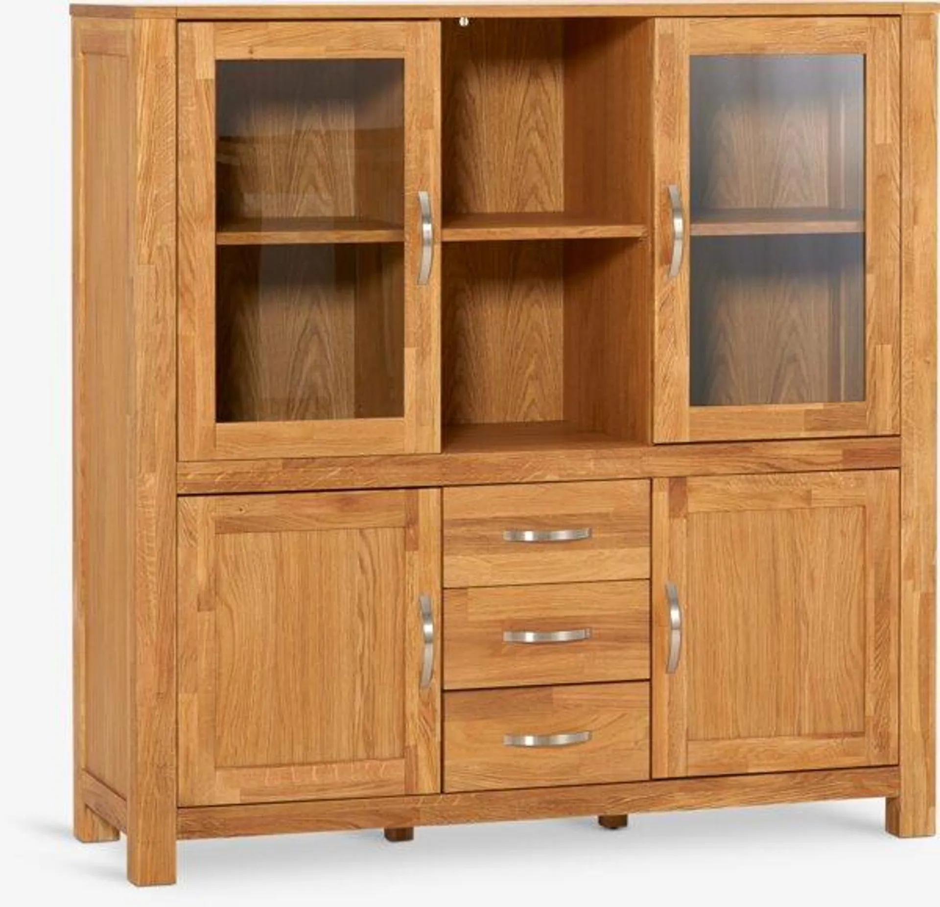 Vetrina HAGE rovere 4 ante 3 cassetti rovere