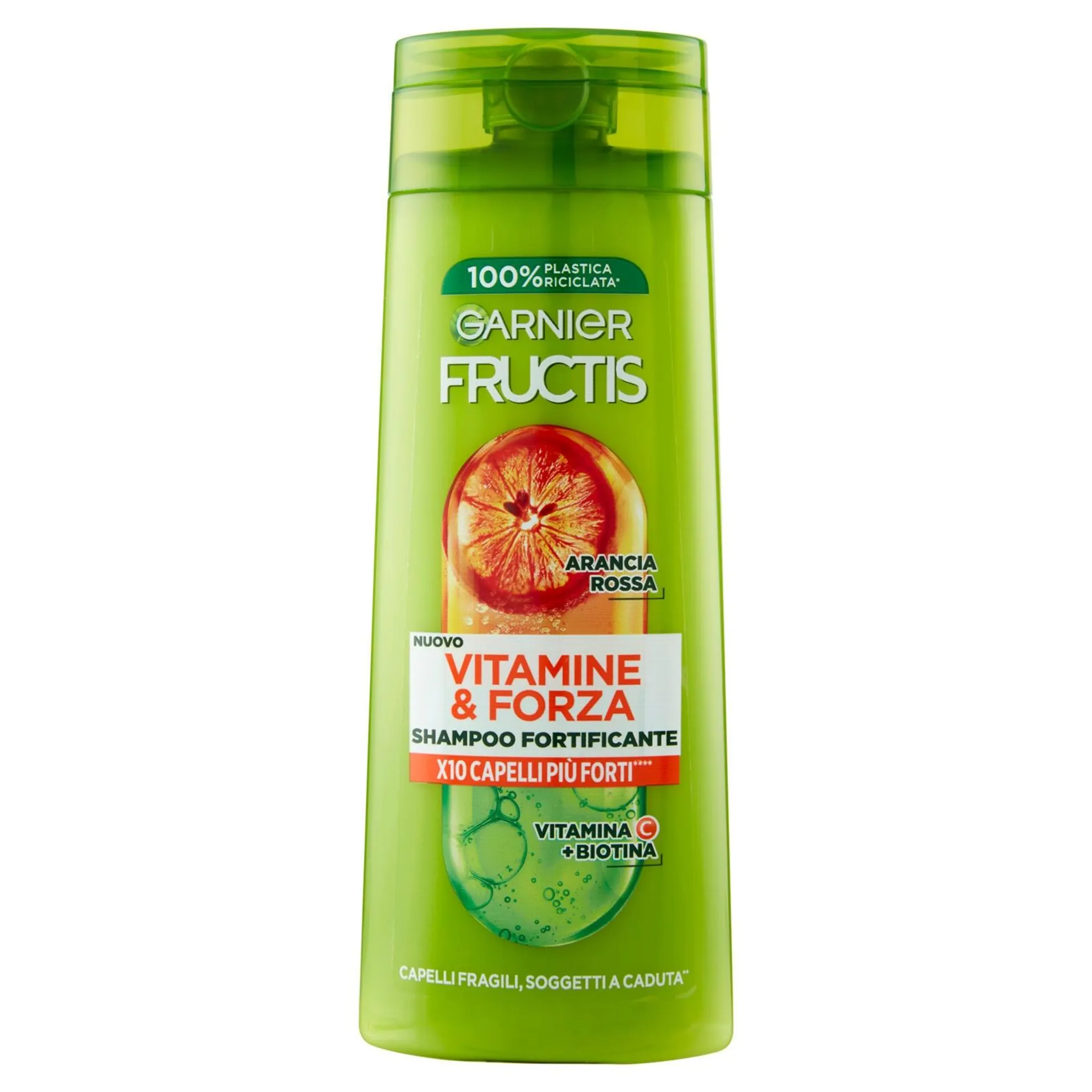 Garnier Fructis Shampoo Vitamine & Forza, shampoo fortificante per capelli fragili, 250 ml