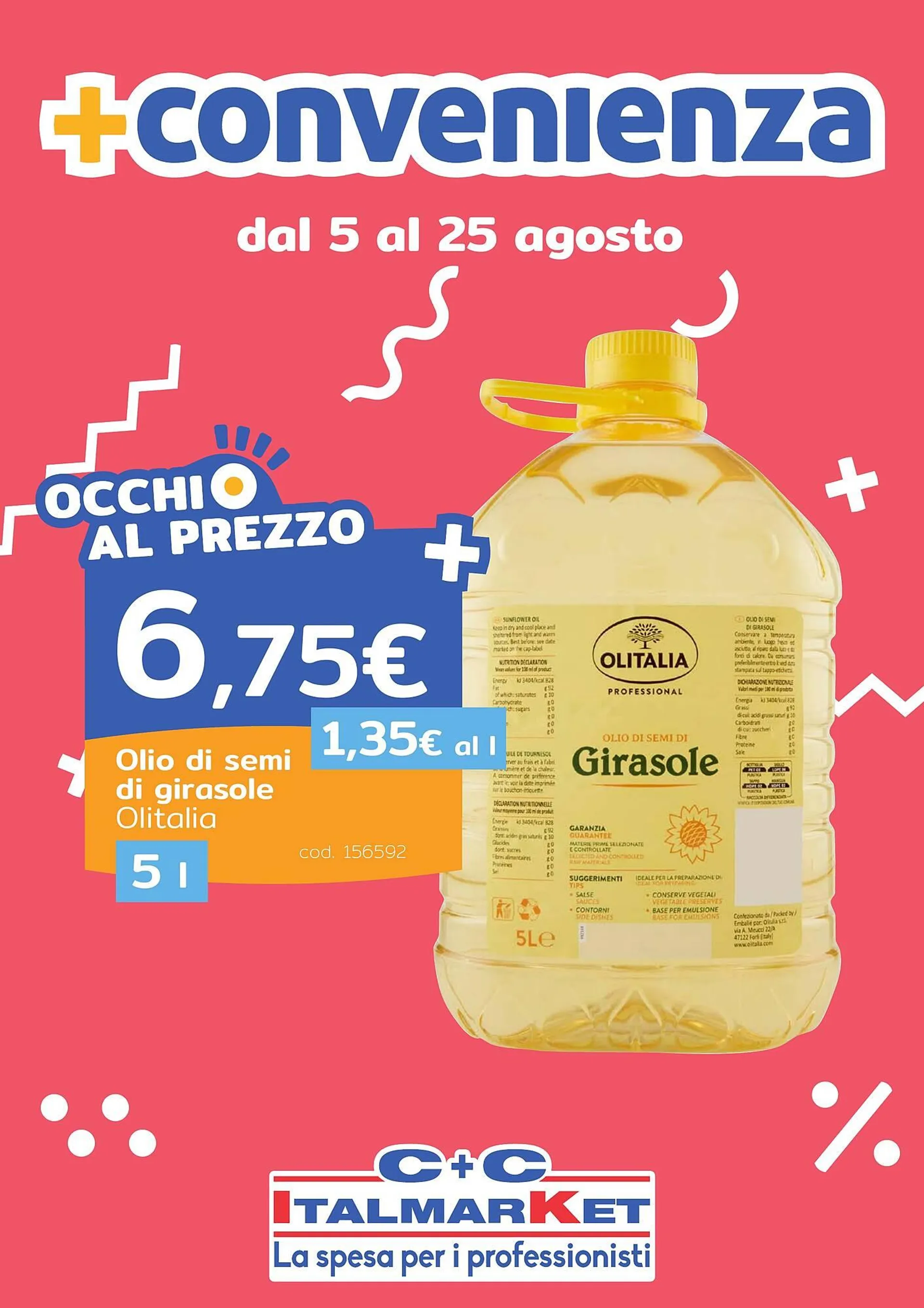 Volantino C+C Italmarket da 5 agosto a 25 agosto di 2025 - Pagina del volantino 1