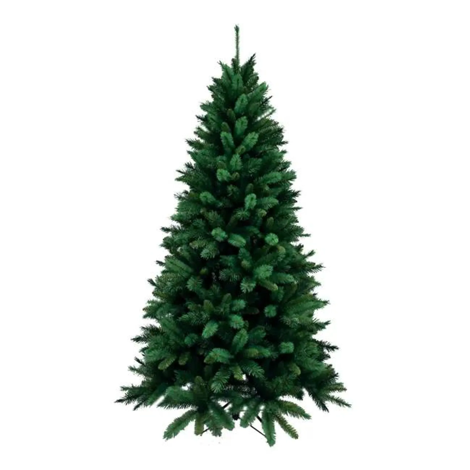 Albero di Natale artificiale Livigno verde H 210 cm x Ø 119 cm