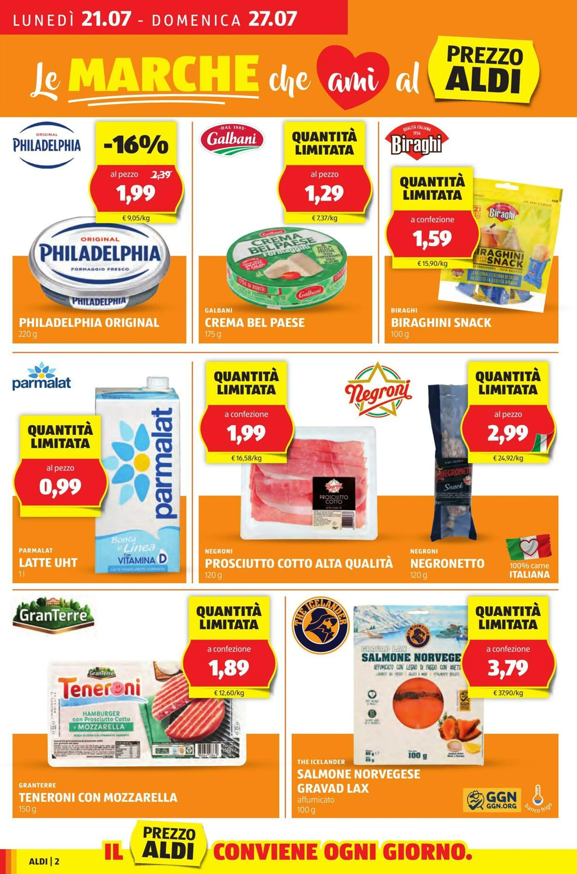 Aldi Volantino attuale da 21 luglio a 27 luglio di 2025 - Pagina del volantino 2