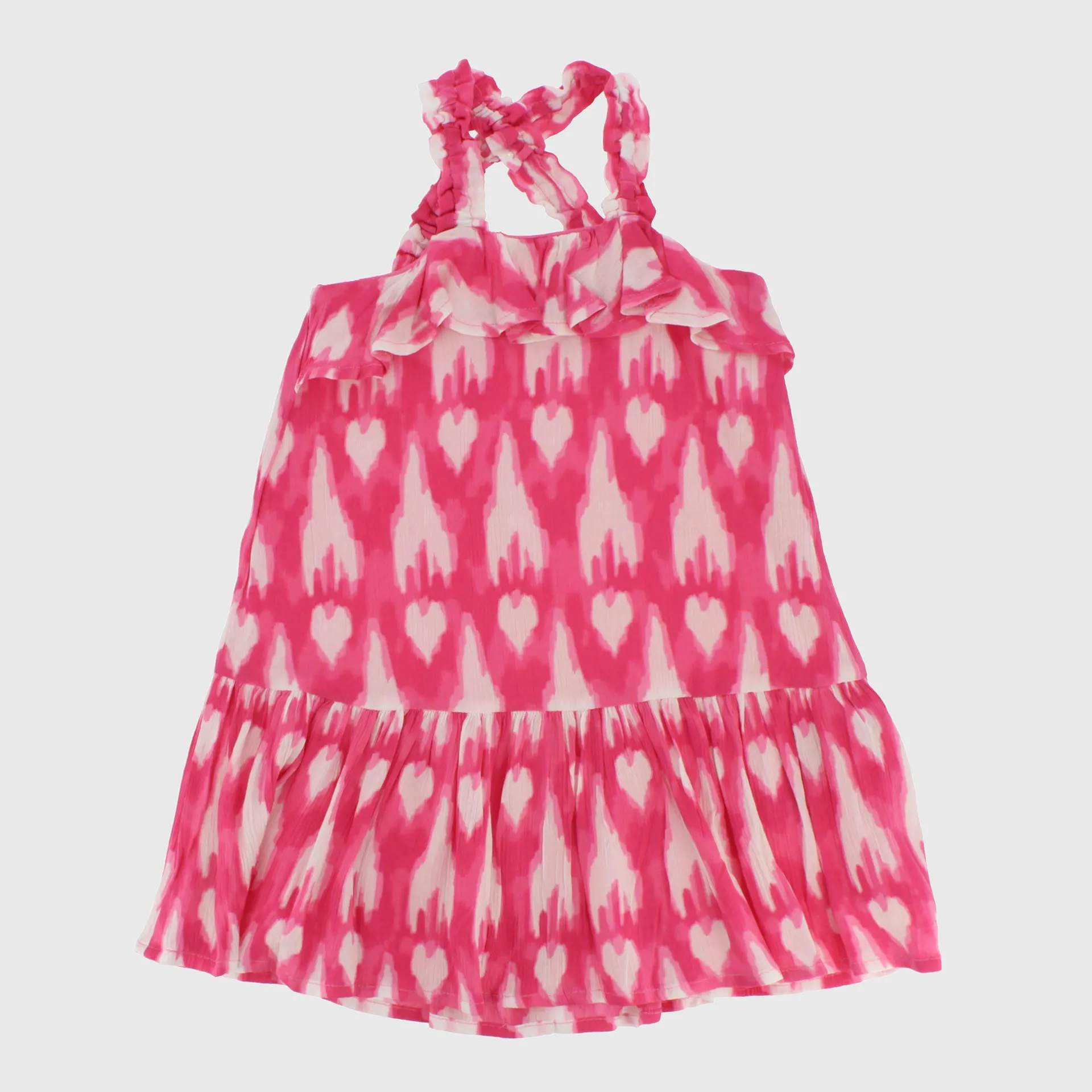 Vestito in viscosa da Bambina, ROSA