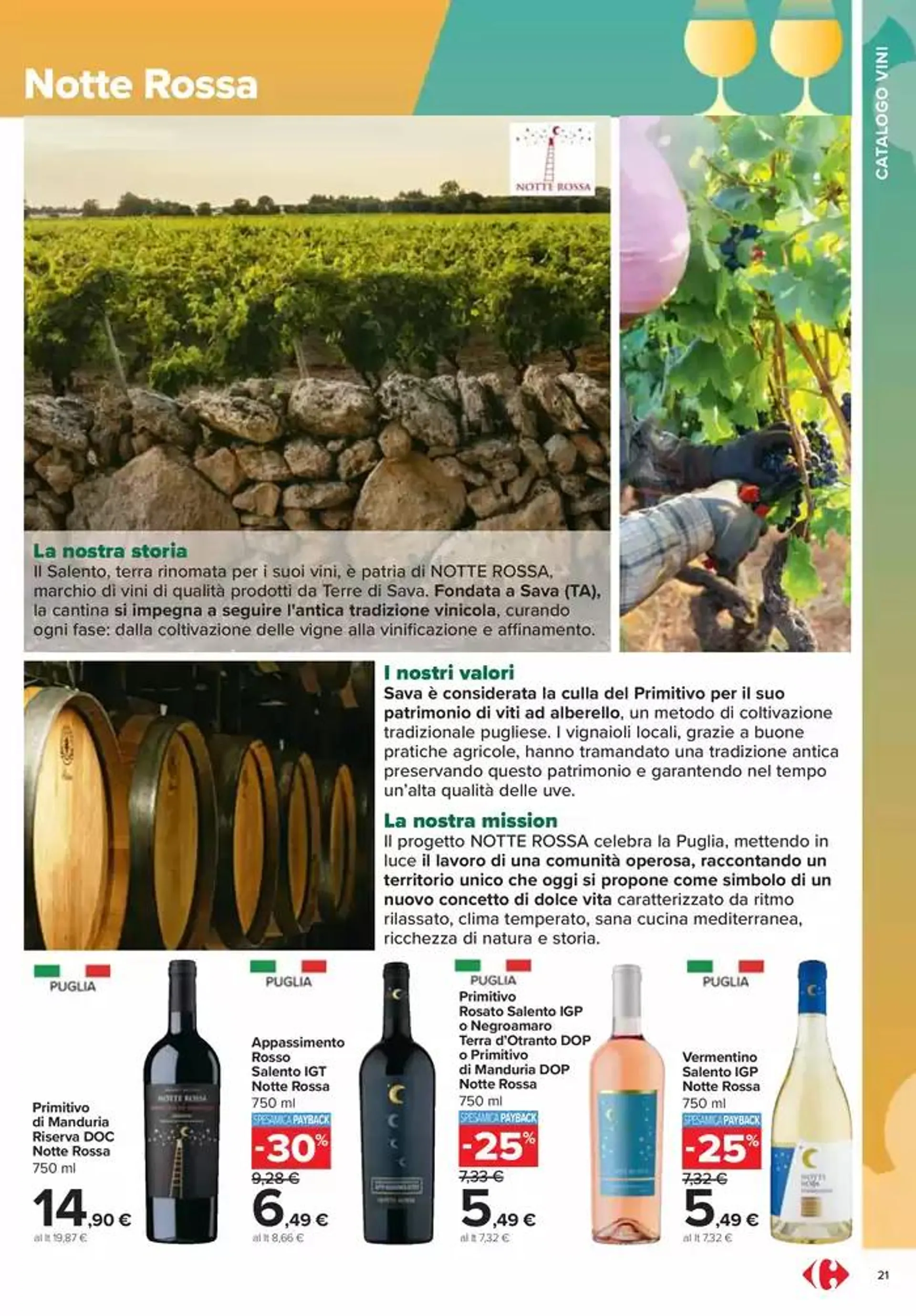 Catalogo vini  da 7 ottobre a 10 novembre di 2024 - Pagina del volantino 21