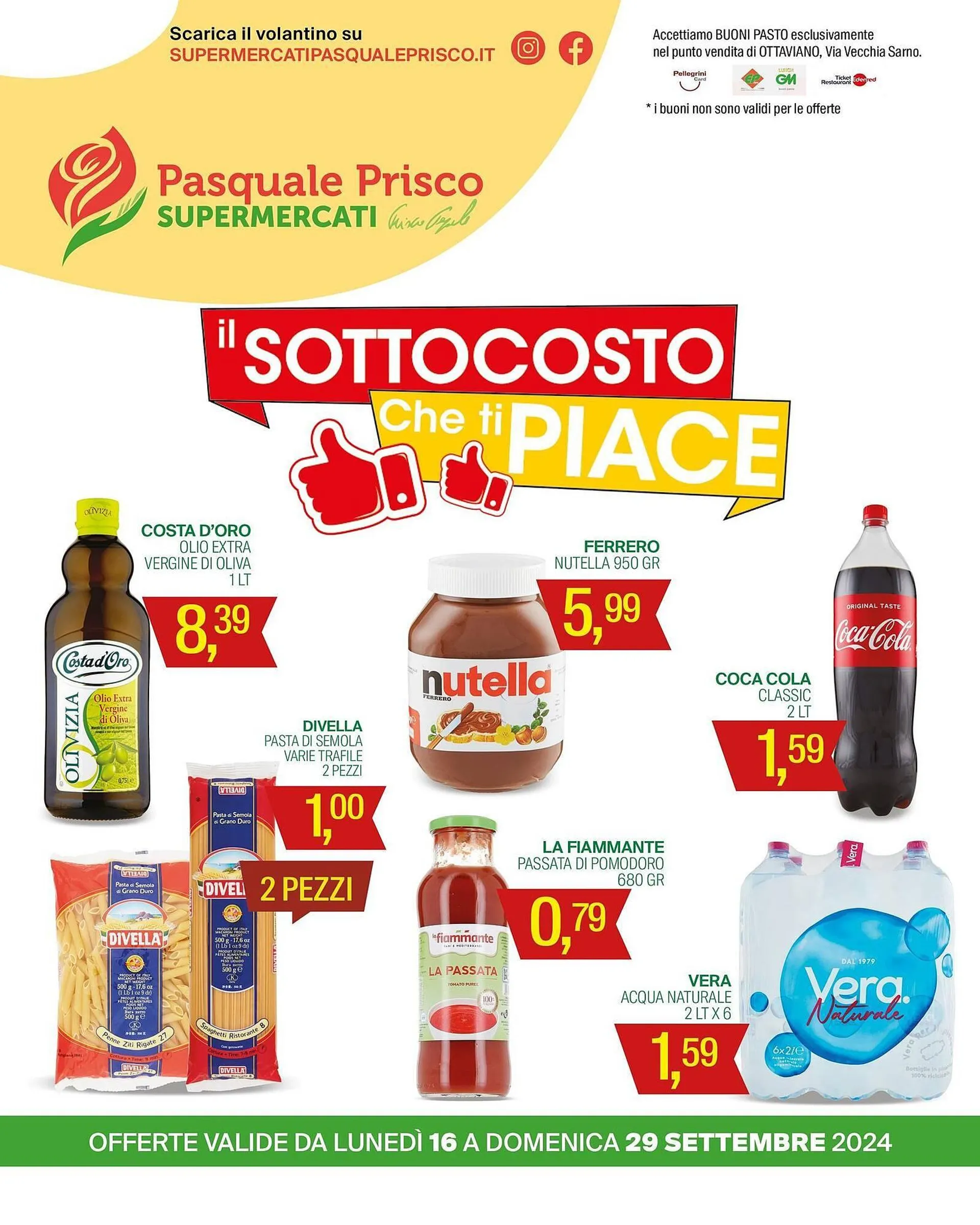 Volantino Supermercati Pasquale Prisco - 1