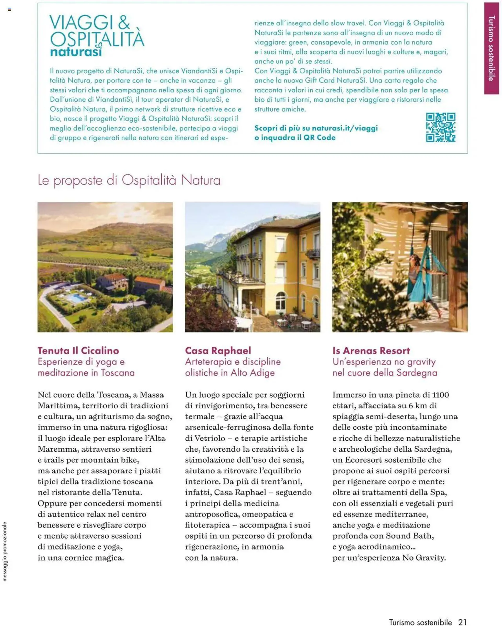 Magazine Settembre - Ottobre Natura Sì da 1 settembre a 31 ottobre di 2024 - Pagina del volantino 21