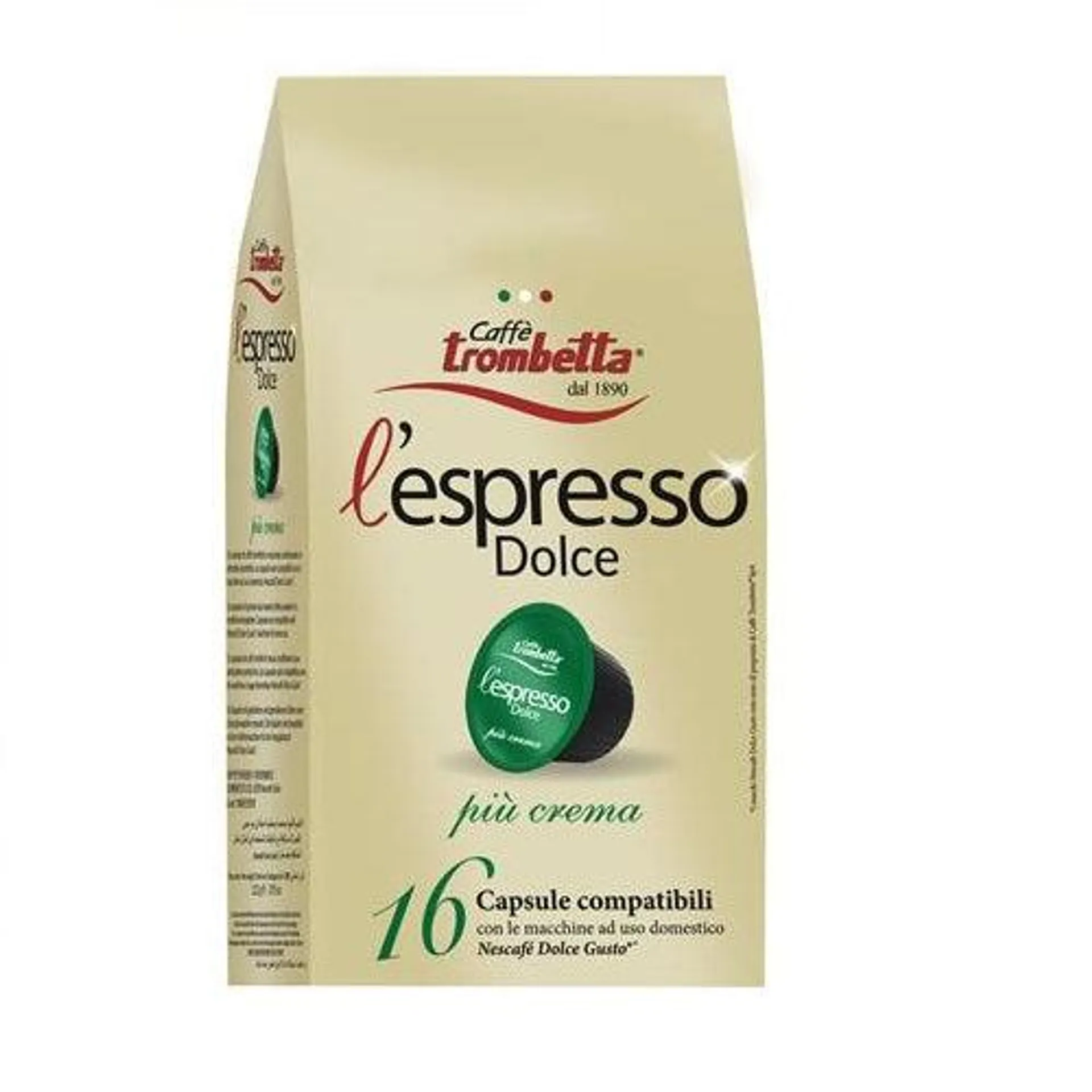 Caffe' 16 Pz Crema Comp. Dolce Gusto Trombetta