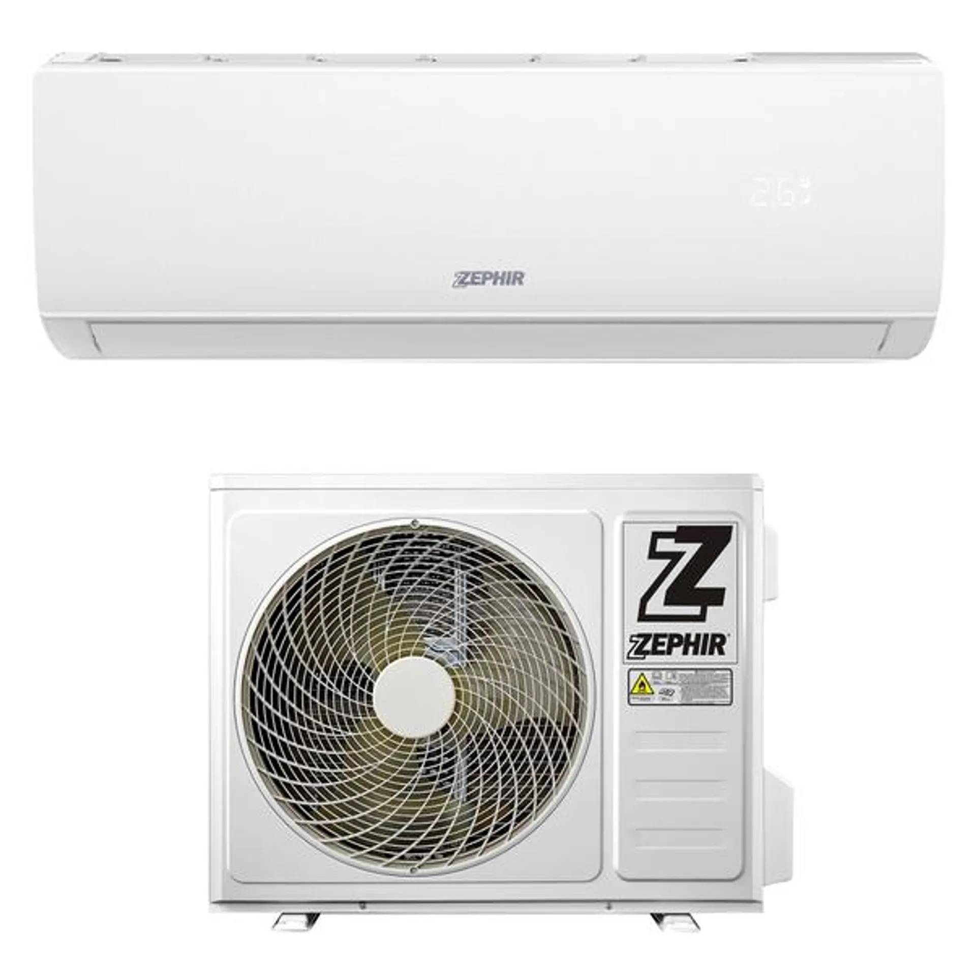 Condizionatore zephir mono 24000 btu zer eer 3,02 cop 3,33 wifi a++/a+