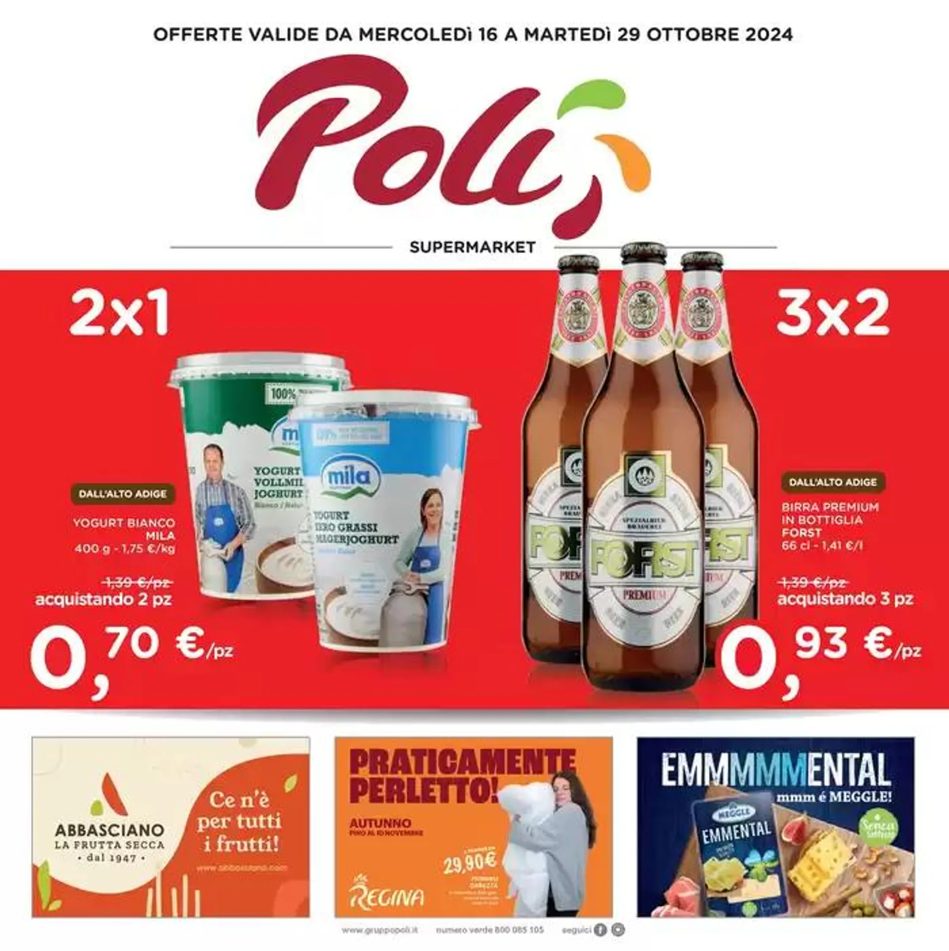 Offerte valide da mercoledi 16 a martedi 29 ottobre 2024 - 1