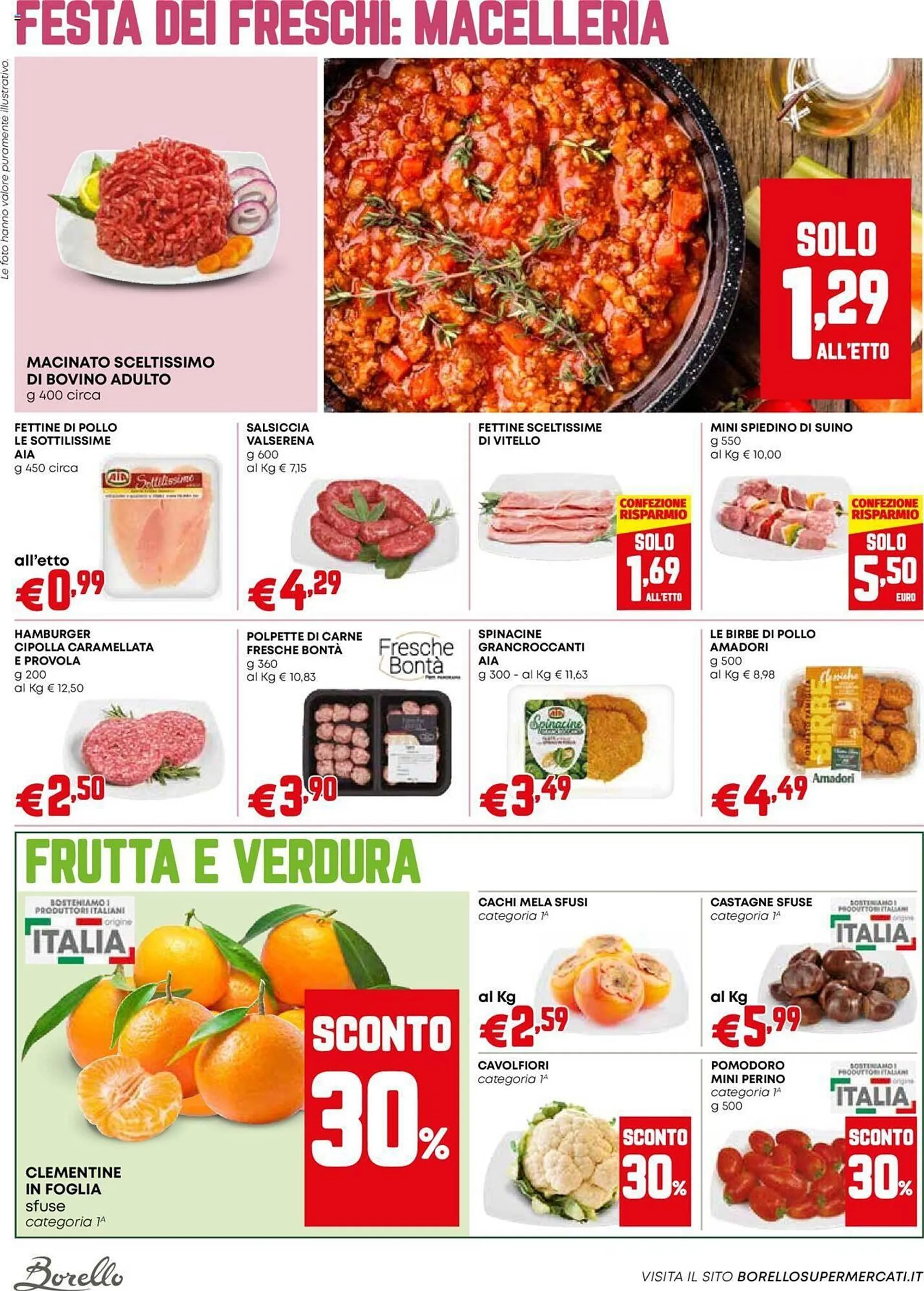 Volantino Borello Supermercati da 31 ottobre a 13 novembre di 2024 - Pagina del volantino 6