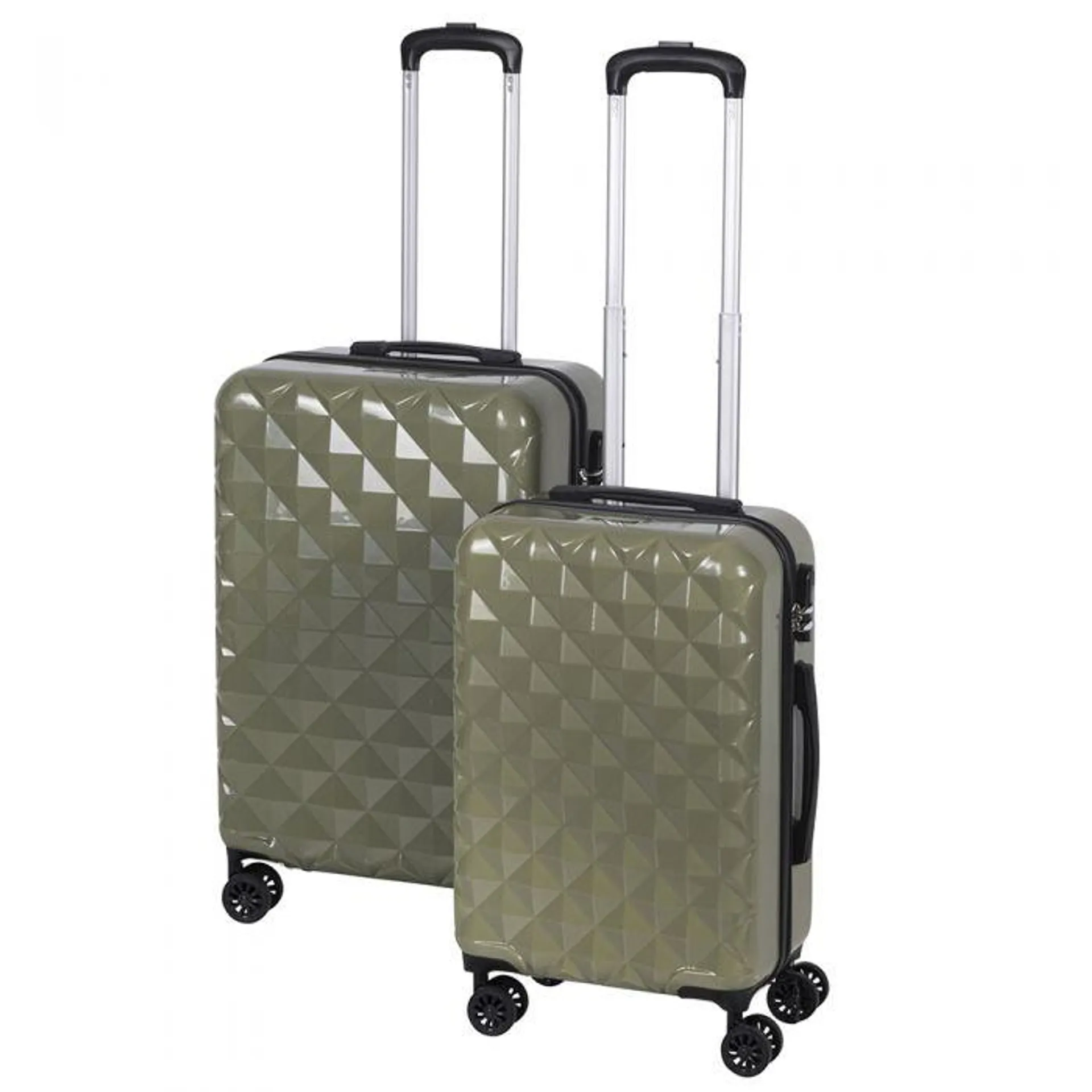 Set 2 valigie verde militare, Diamond