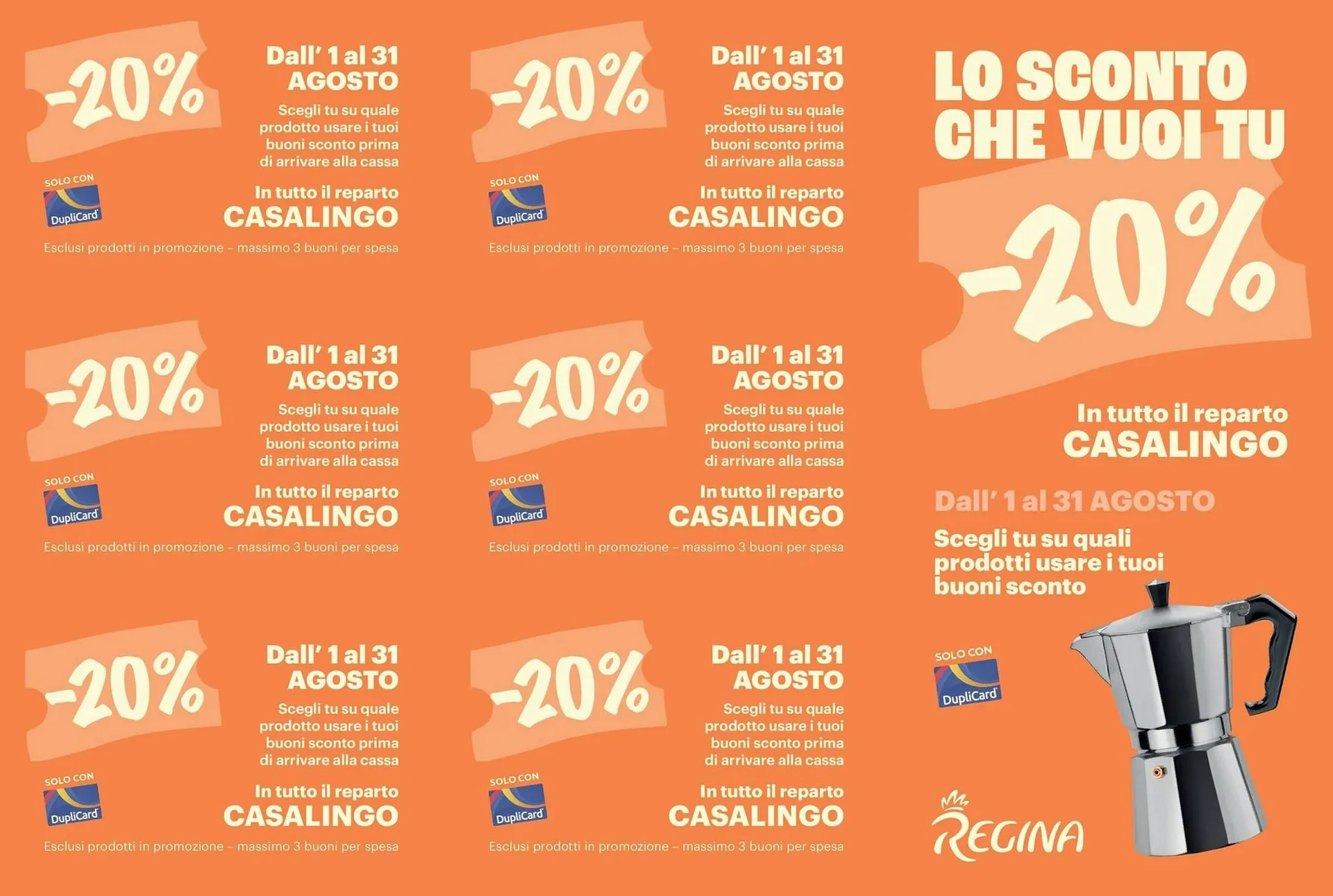 Volantino Regina da 1 agosto a 31 agosto di 2025 - Pagina del volantino 1