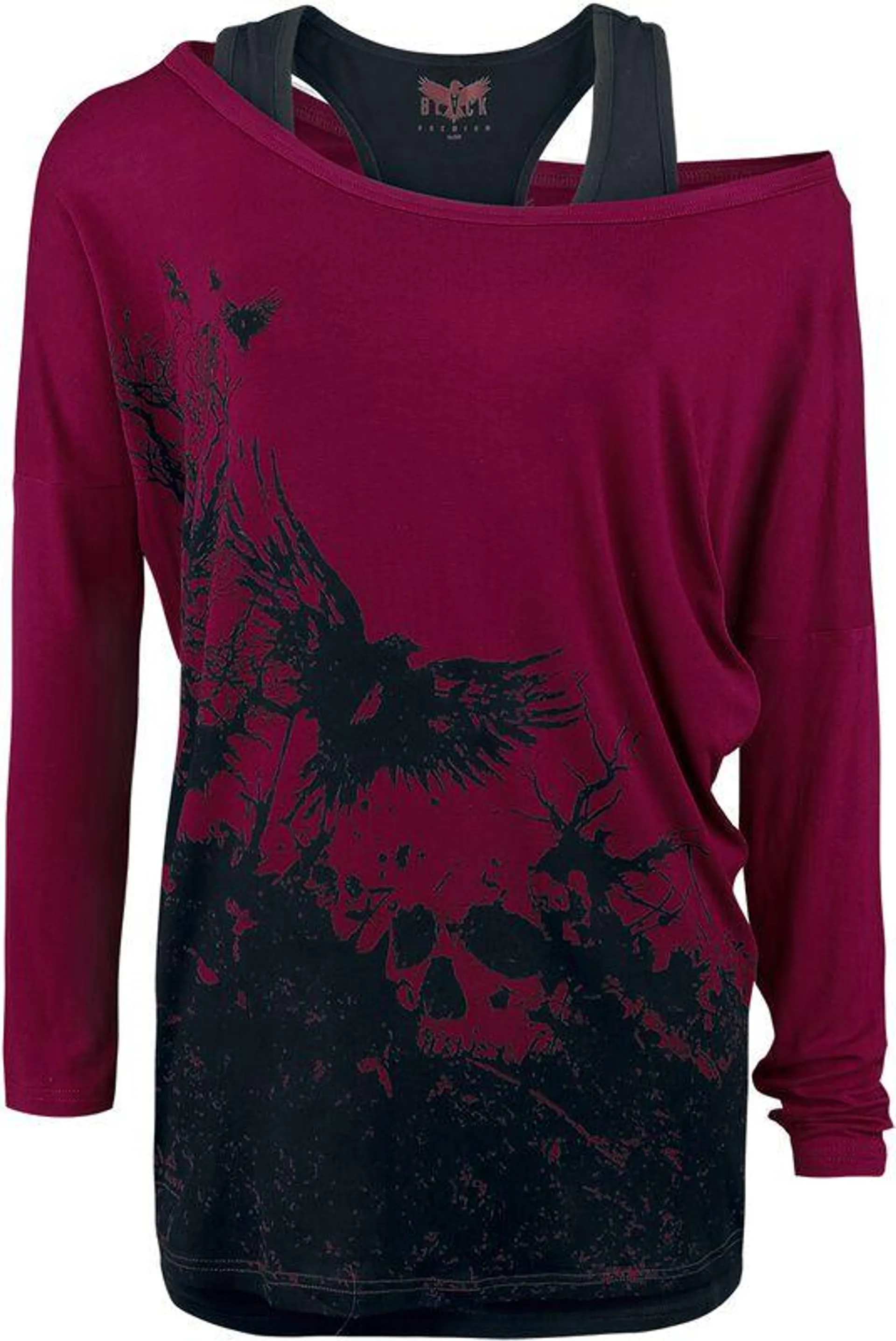 | Maglia Maniche Lunghe | bordeaux | Black Premium by EMP