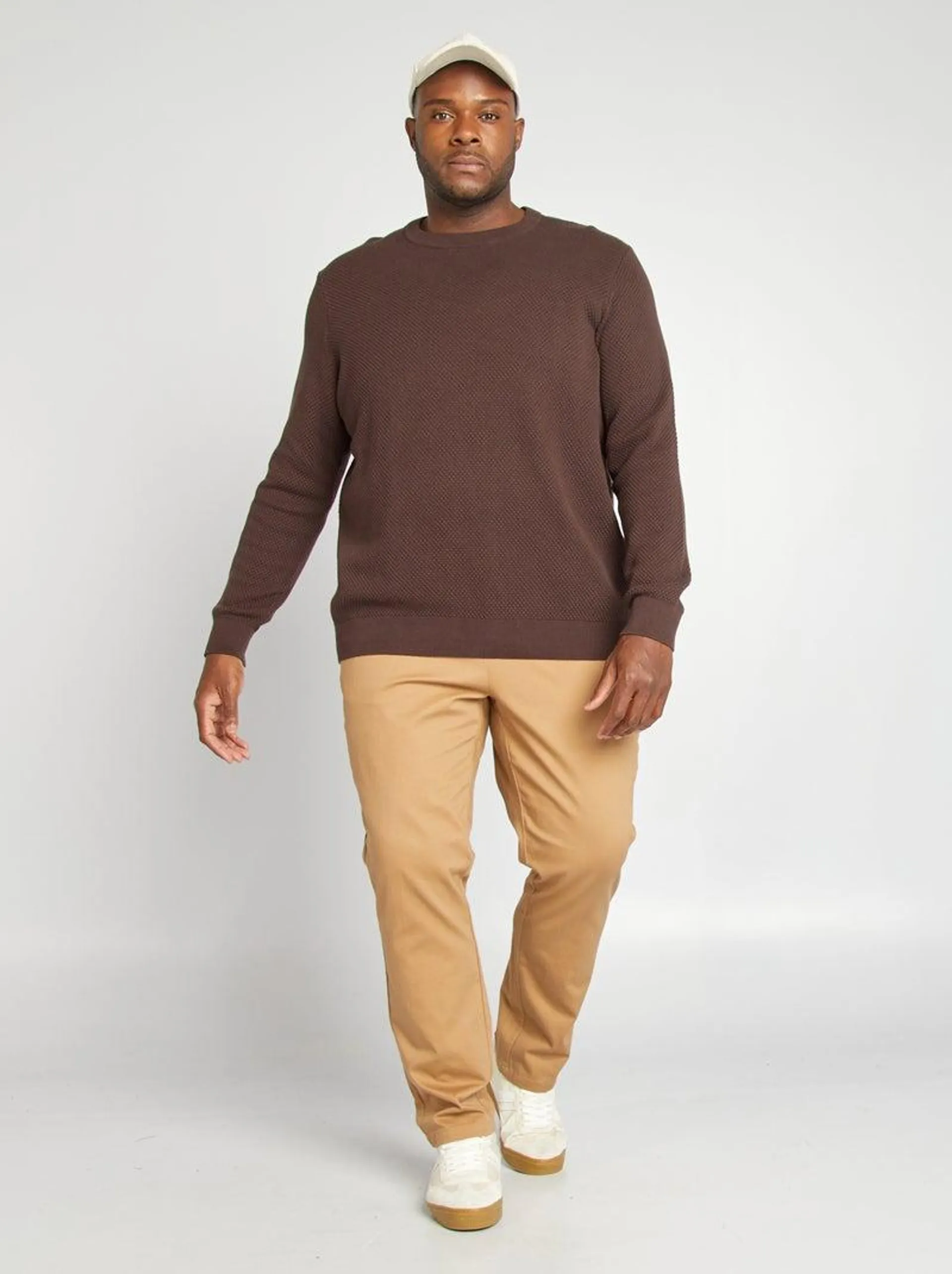 Pantaloni chino - BEIGE