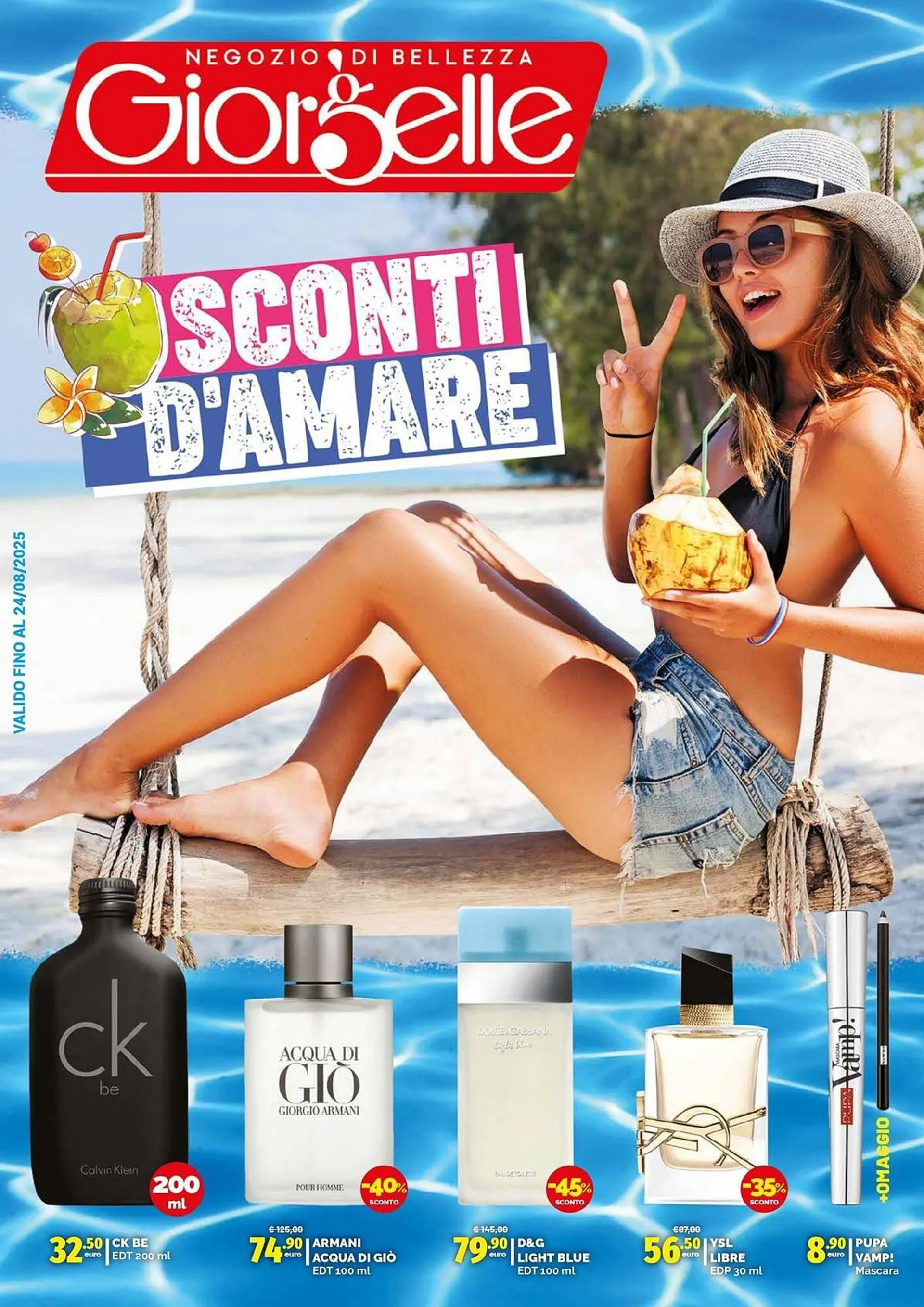 Volantino Profumeria Giorgelle da 24 luglio a 24 agosto di 2025 - Pagina del volantino 1