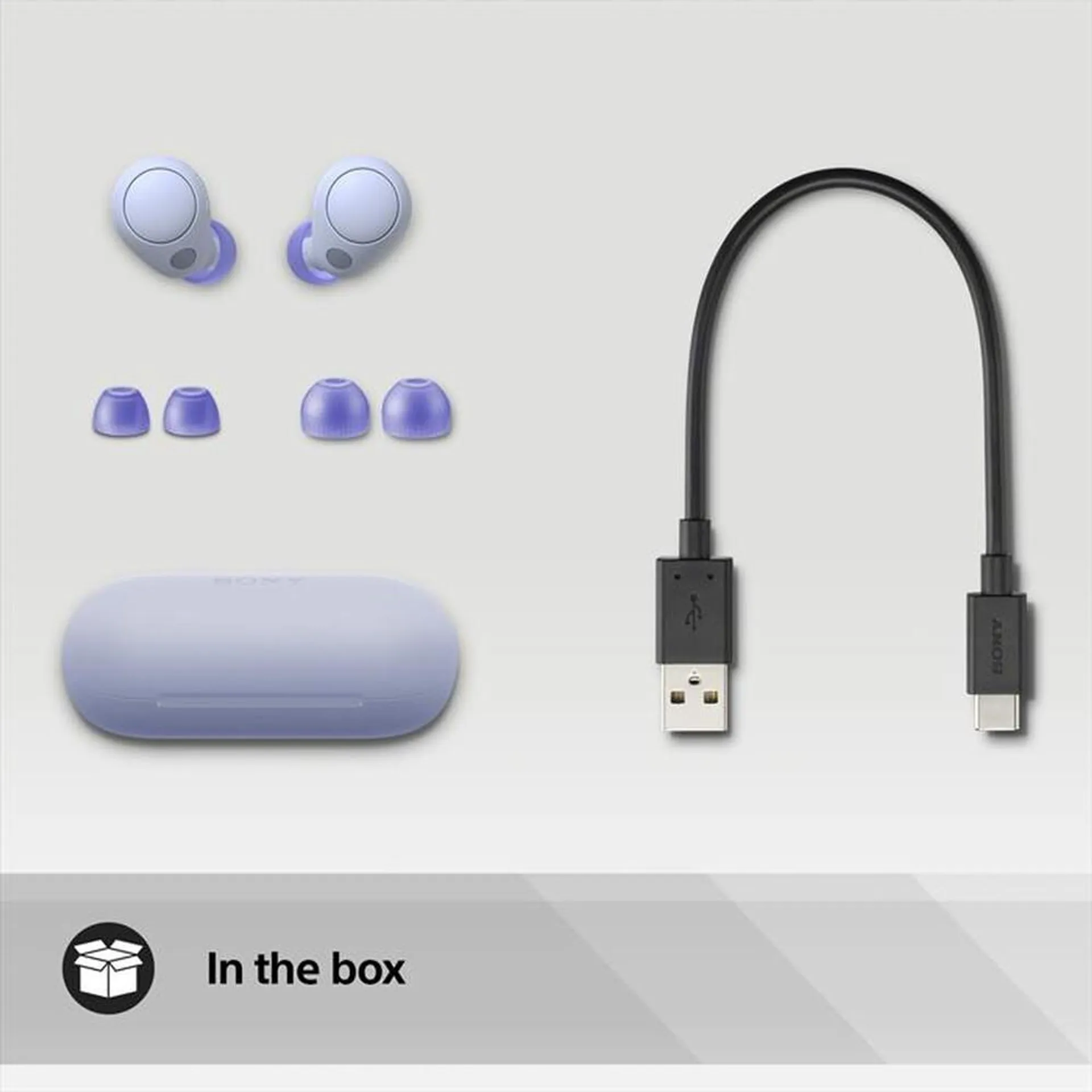 SONY - Auricolari bluetooth WFC700NV.CE7-Lavanda
