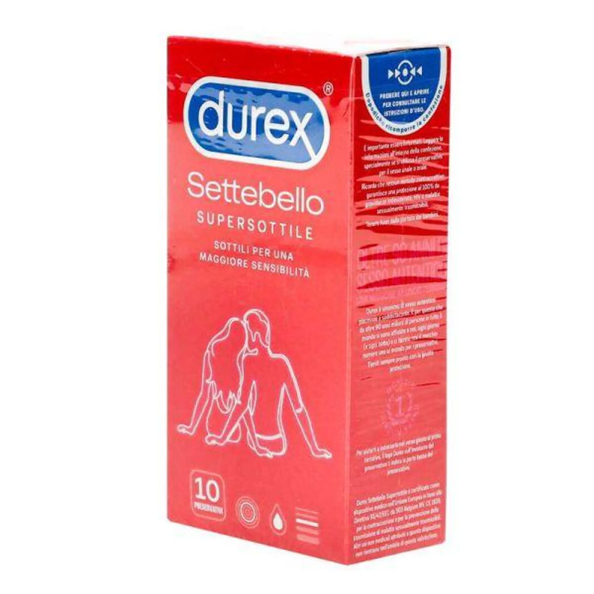 DUREX SETTEBELLO SUPER SOTTILE 10PZ