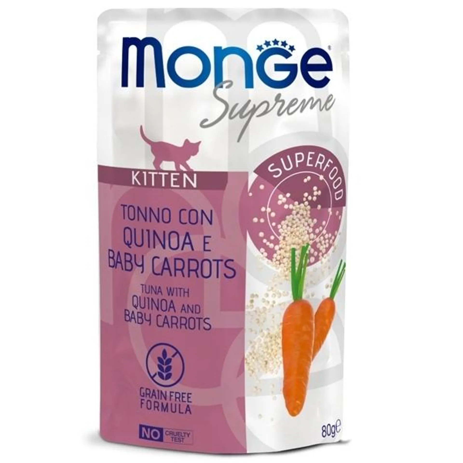 Monge - Supreme Kitten Pezzetti di Tonno con Quinoa e Carote Baby