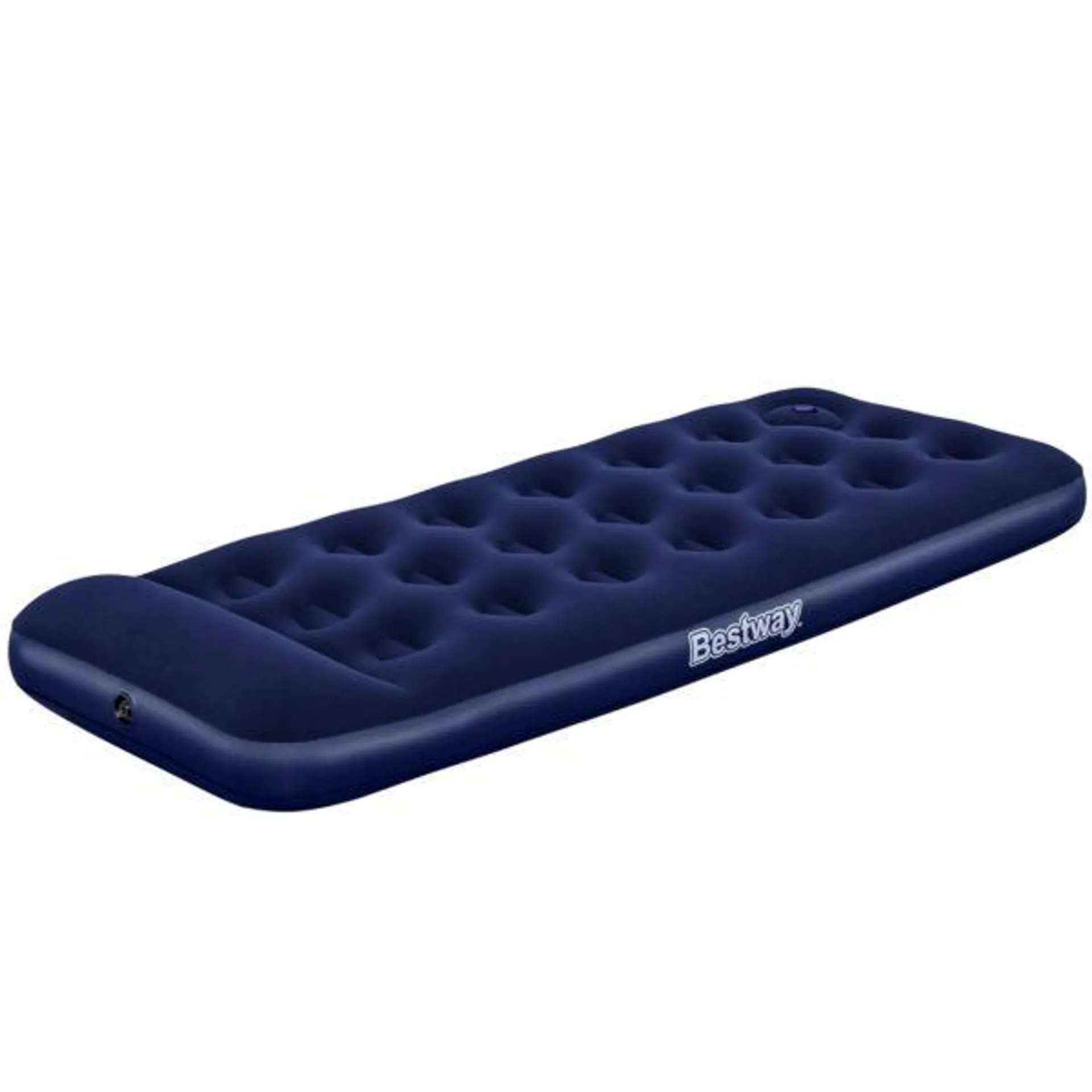 Airbed lettino PVC Blu floccato singolo