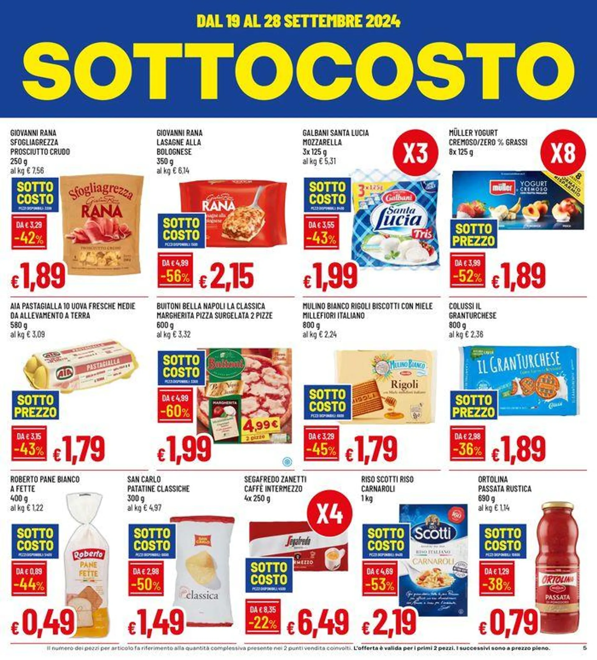 Sottocosto da 19 settembre a 2 ottobre di 2024 - Pagina del volantino 5