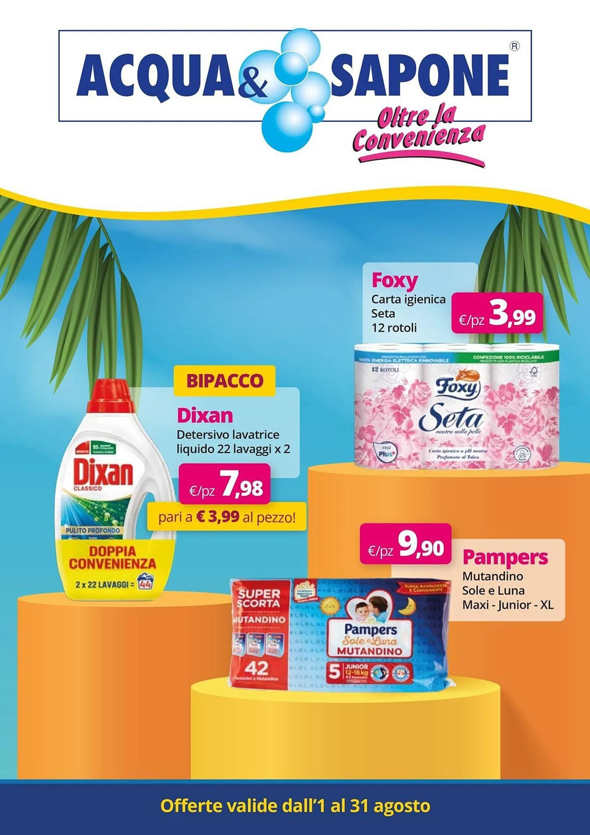 Volantino Acqua & Sapone da 1 agosto a 31 agosto di 2025 - Pagina del volantino 1