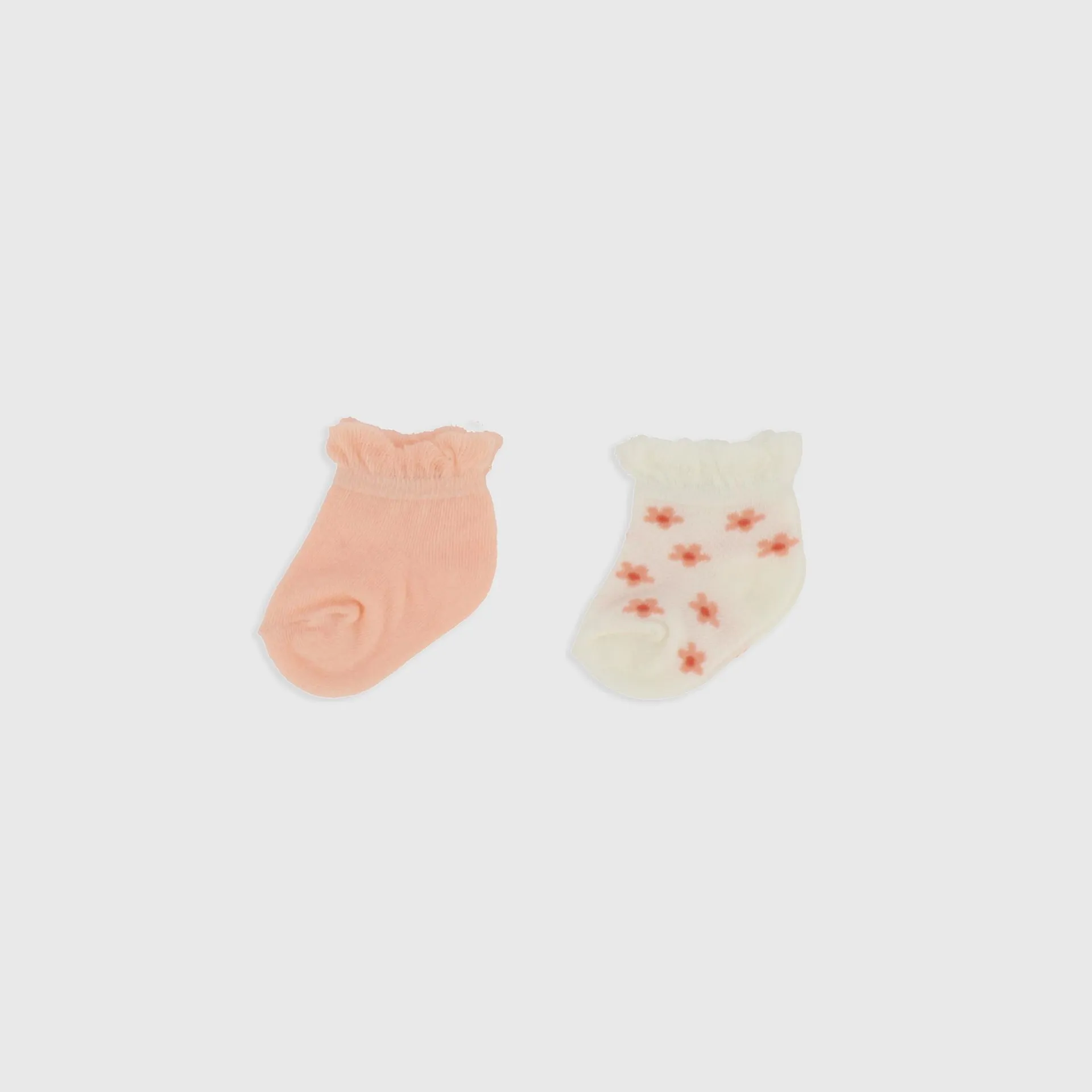 Confezione da due paia di calzini da Neonata, ROSA