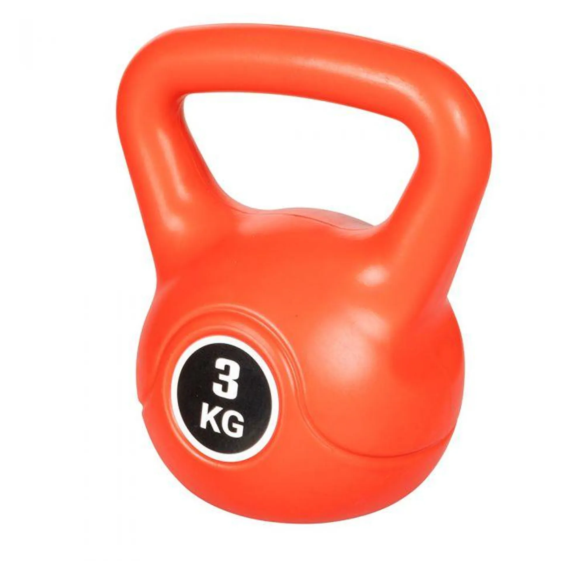 Kettlebell 3 Kg per allenamento, rosso, FitLover