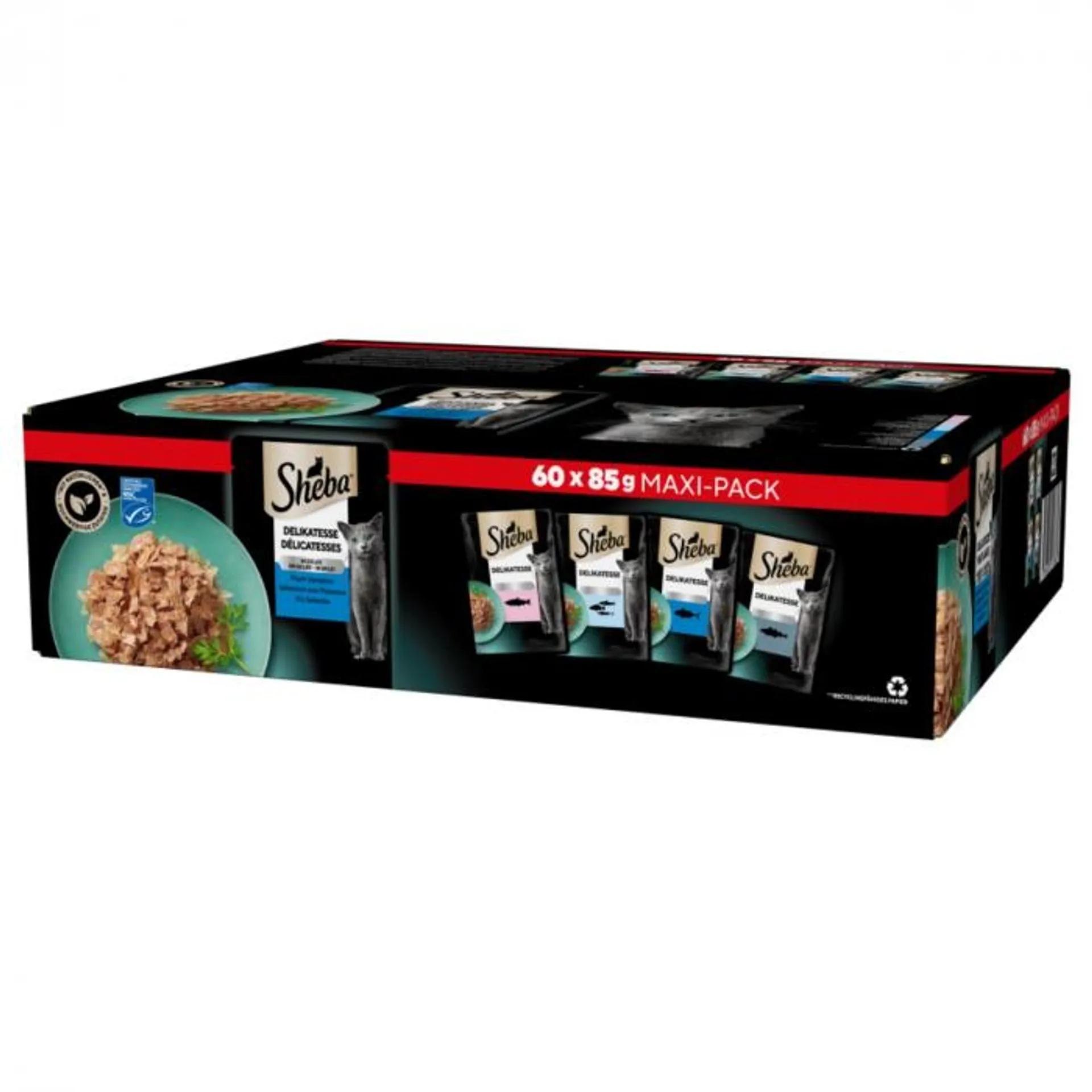 Sheba buste 60x85g Selezione del Mare Delicatezze in Gelatina