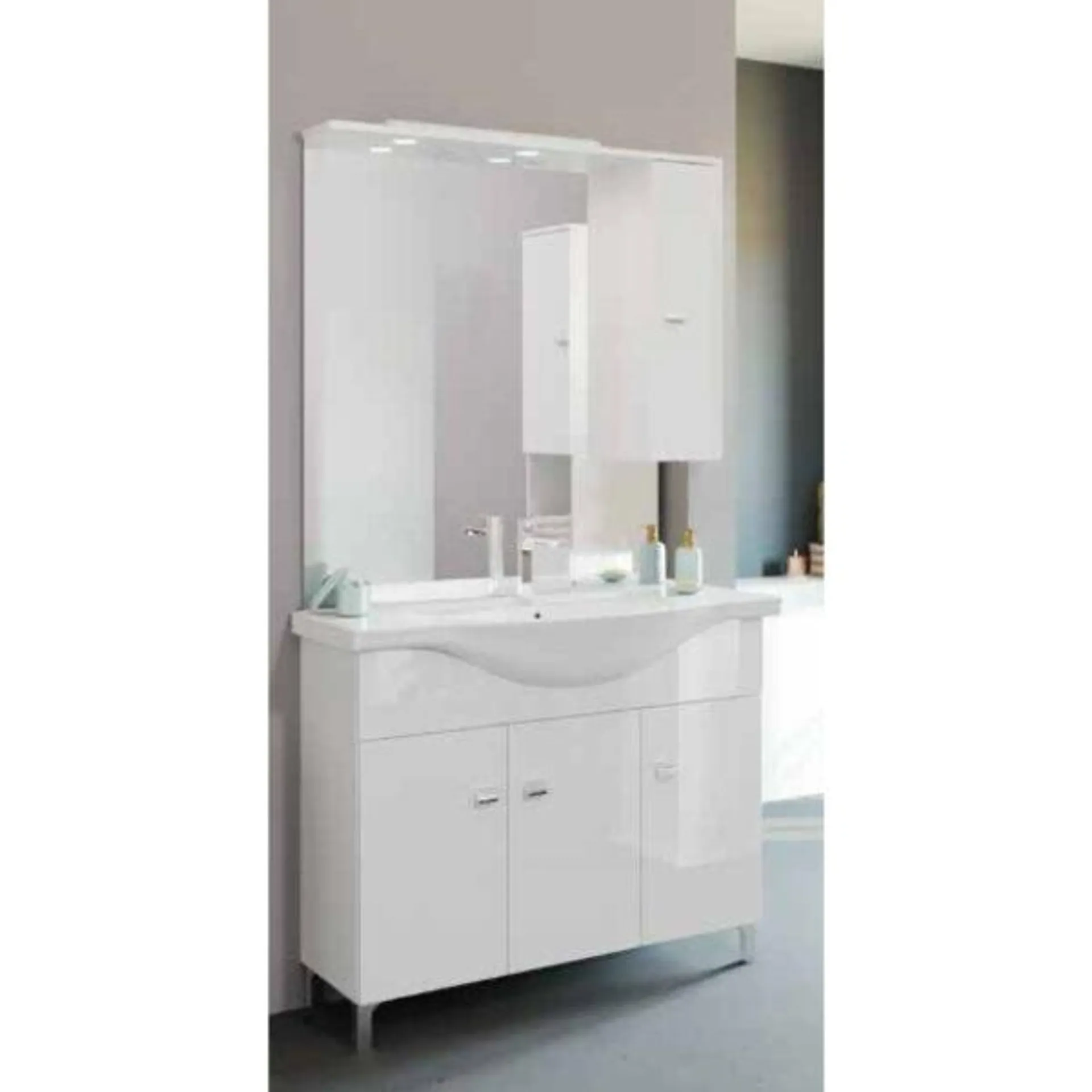 Composizione bagno 85 cm bianco