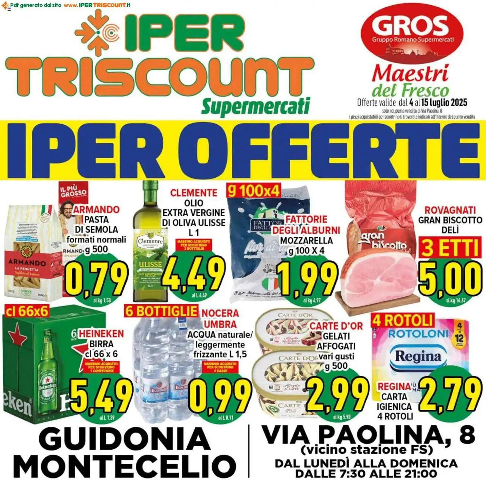 Volantino Iper Triscount da 4 luglio a 15 luglio di 2025 - Pagina del volantino 1