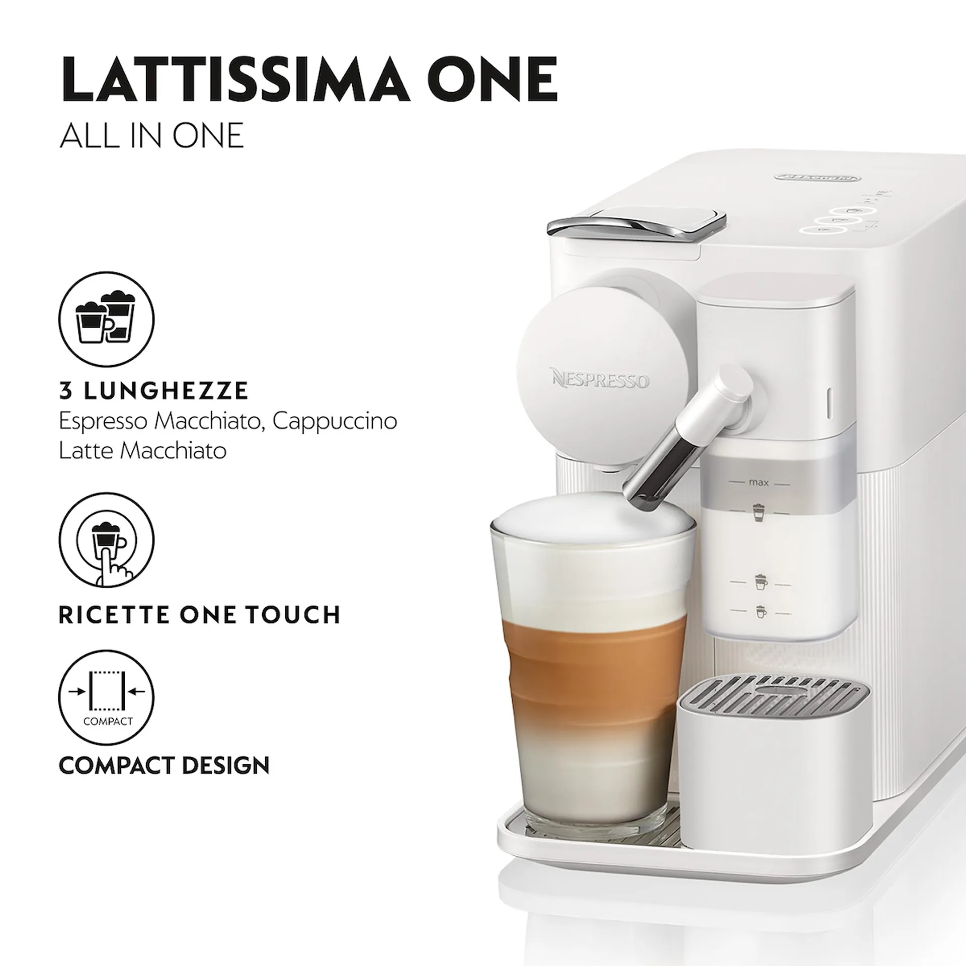 DE'LONGHI - LATTISSIMA ONE EN510.W