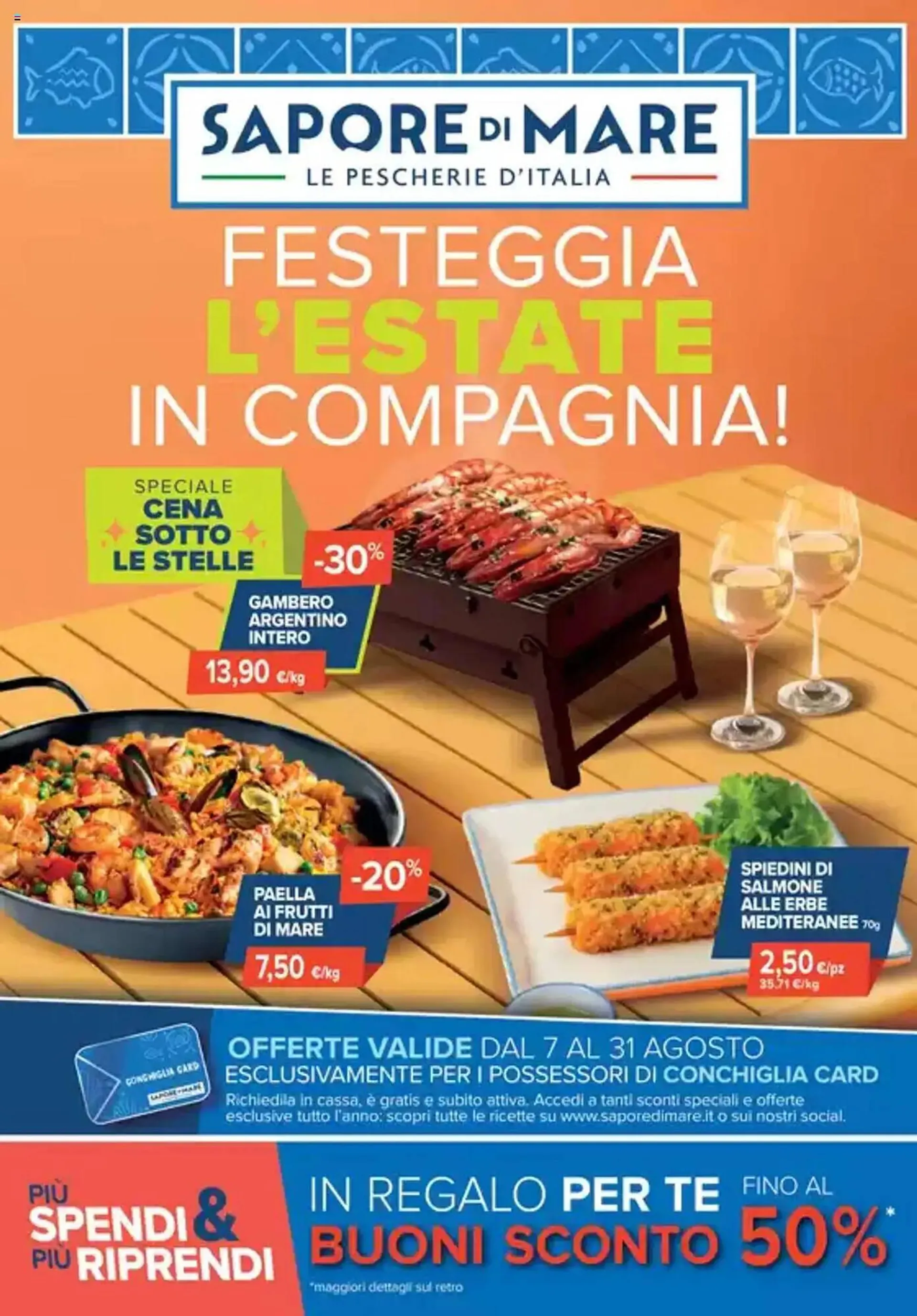 Volantino Sapore di Mare da 4 agosto a 31 agosto di 2025 - Pagina del volantino 1