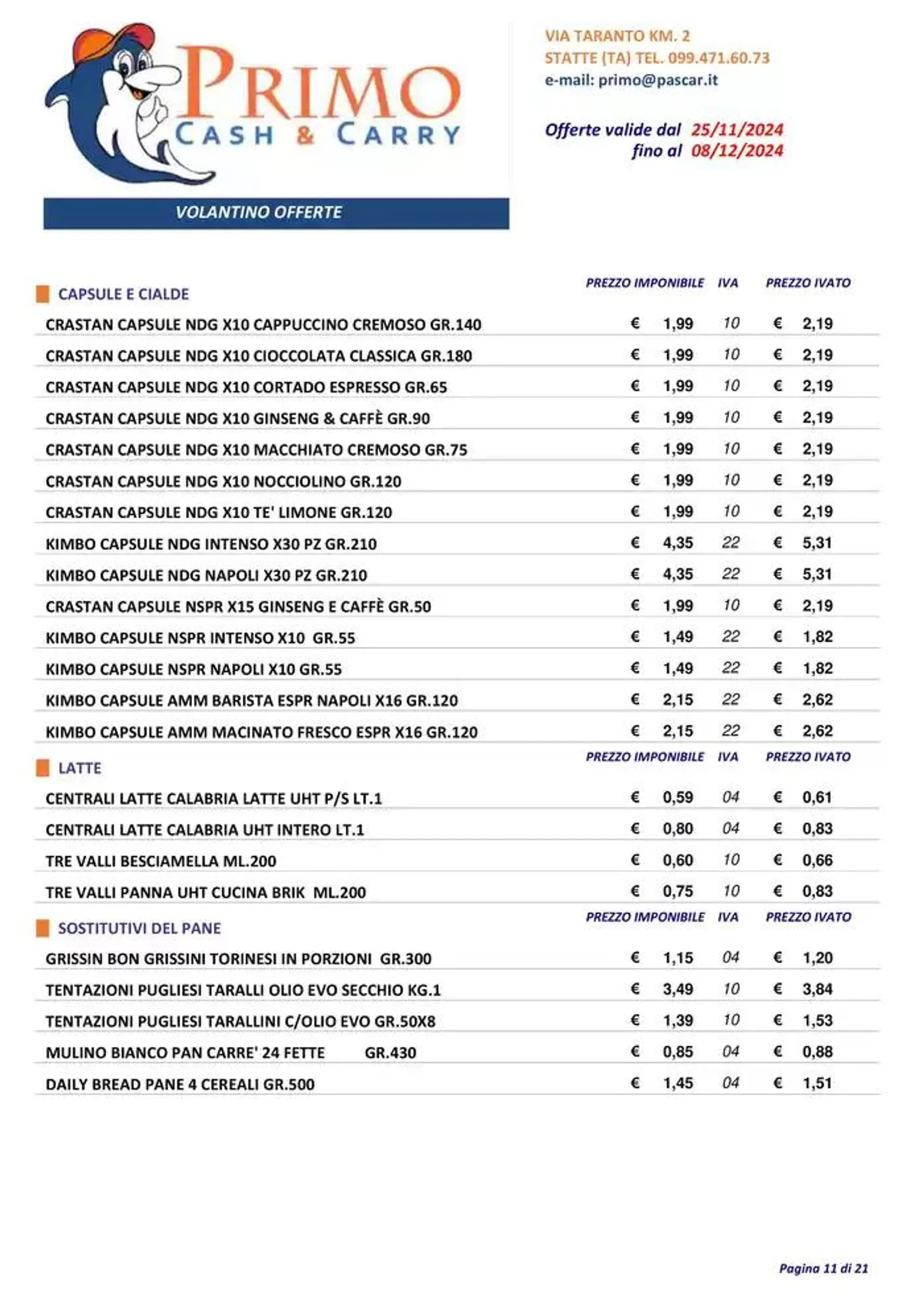 Offerte valide dal 25/11 fino al 08/12 da 27 novembre a 8 dicembre di 2024 - Pagina del volantino 11