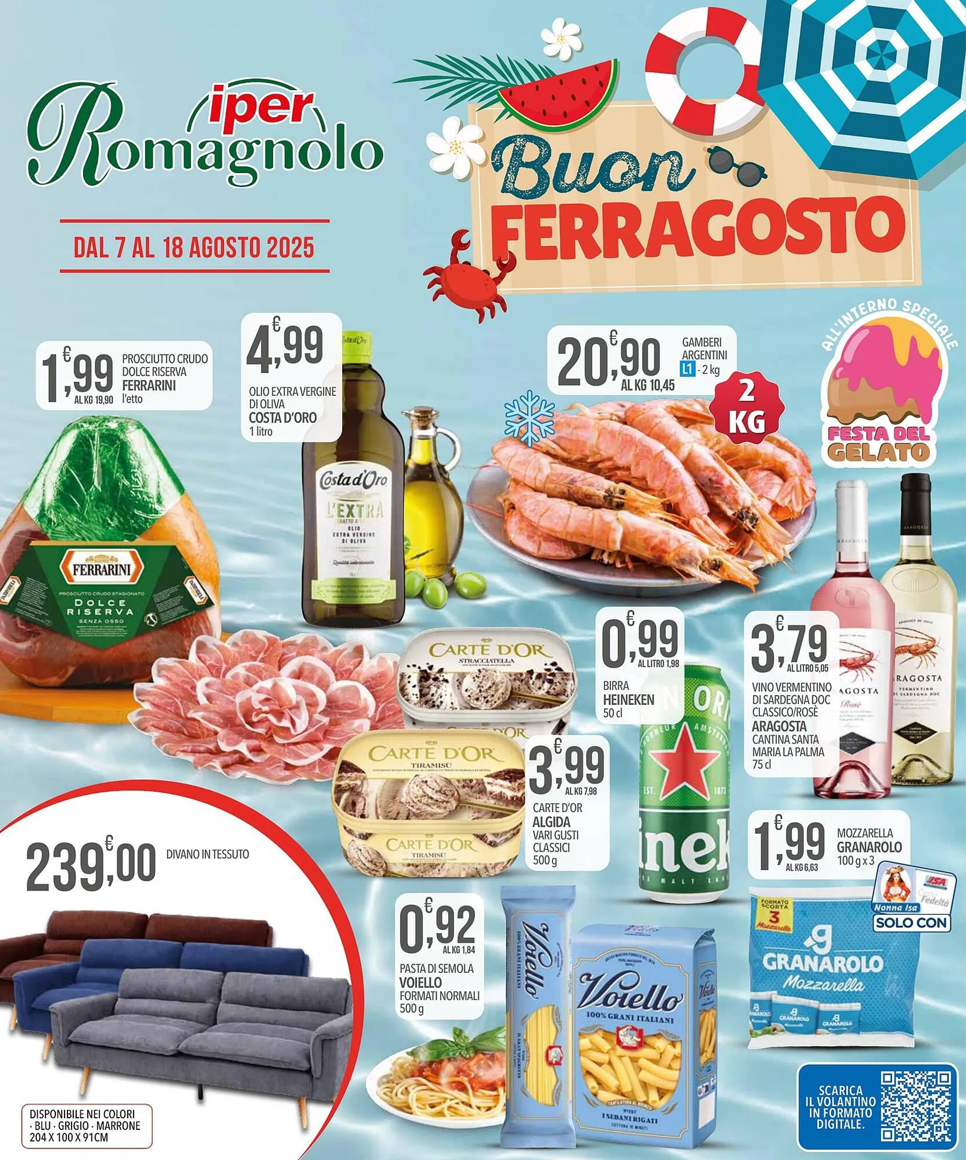 Volantino Iper Romagnolo da 7 agosto a 18 agosto di 2025 - Pagina del volantino 1