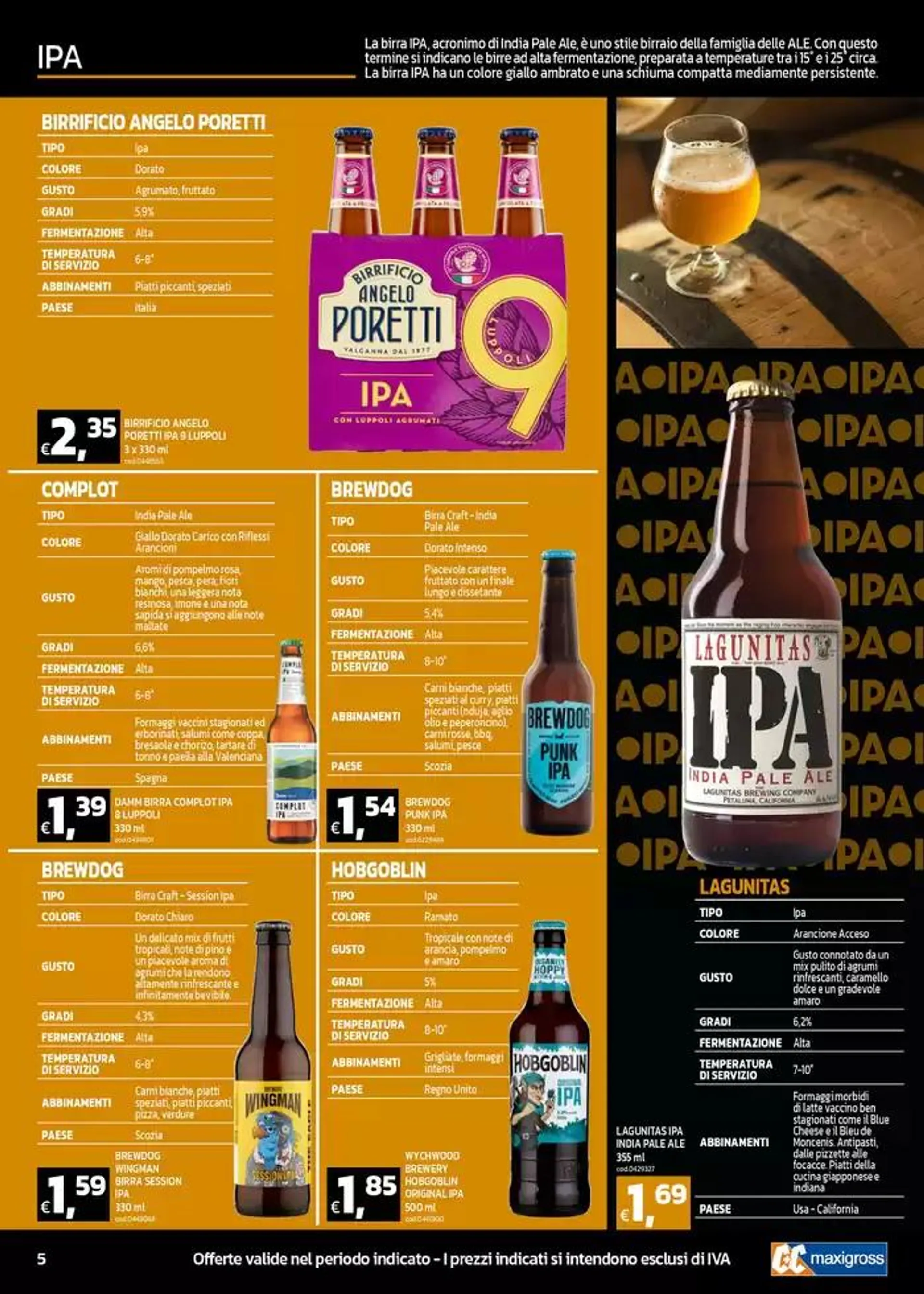 CARTA BIRRE 2025 da 22 aprile a 18 maggio di 2025 - Pagina del volantino 5