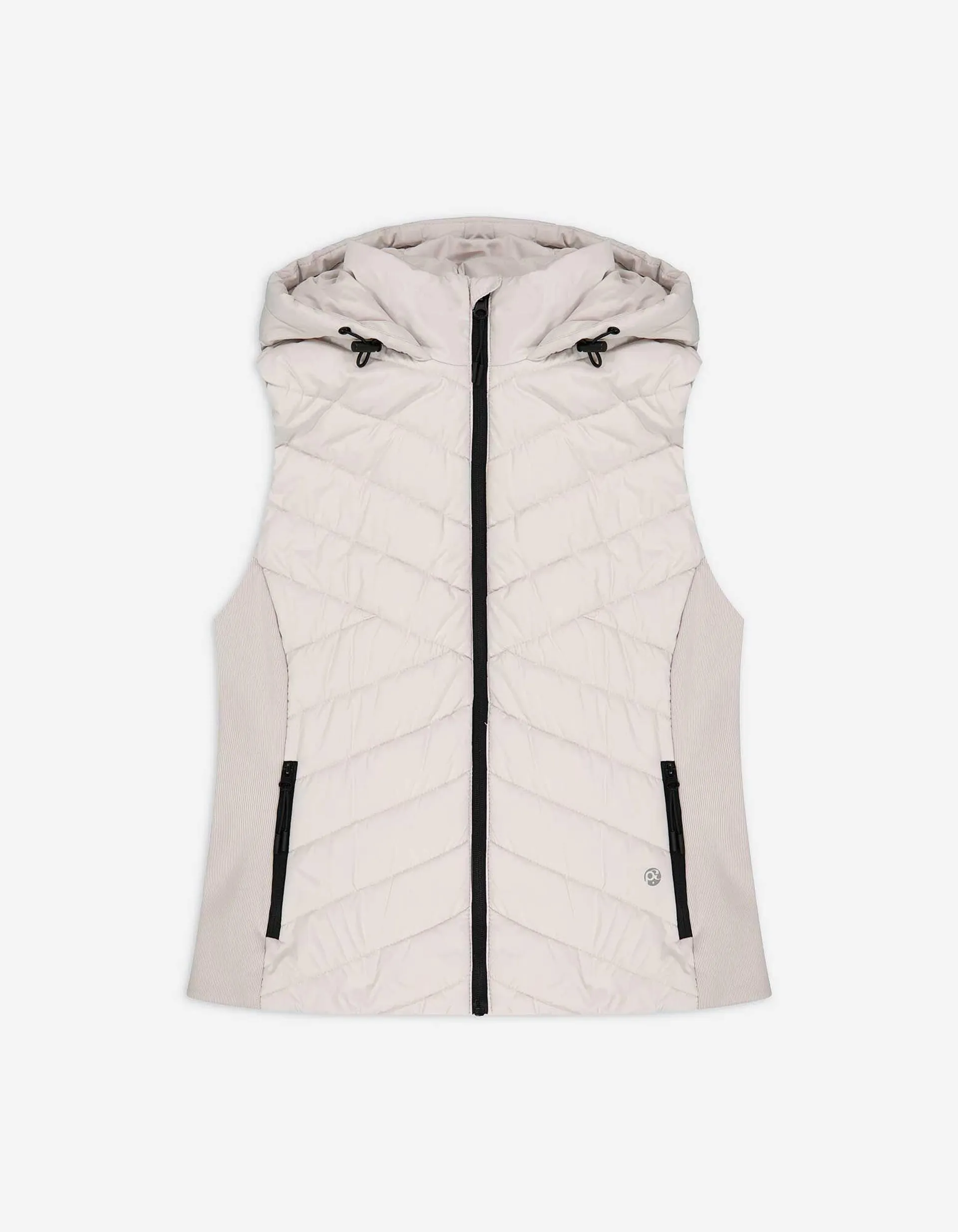 Gilet trapuntato - Cuciture impunturate - bianco