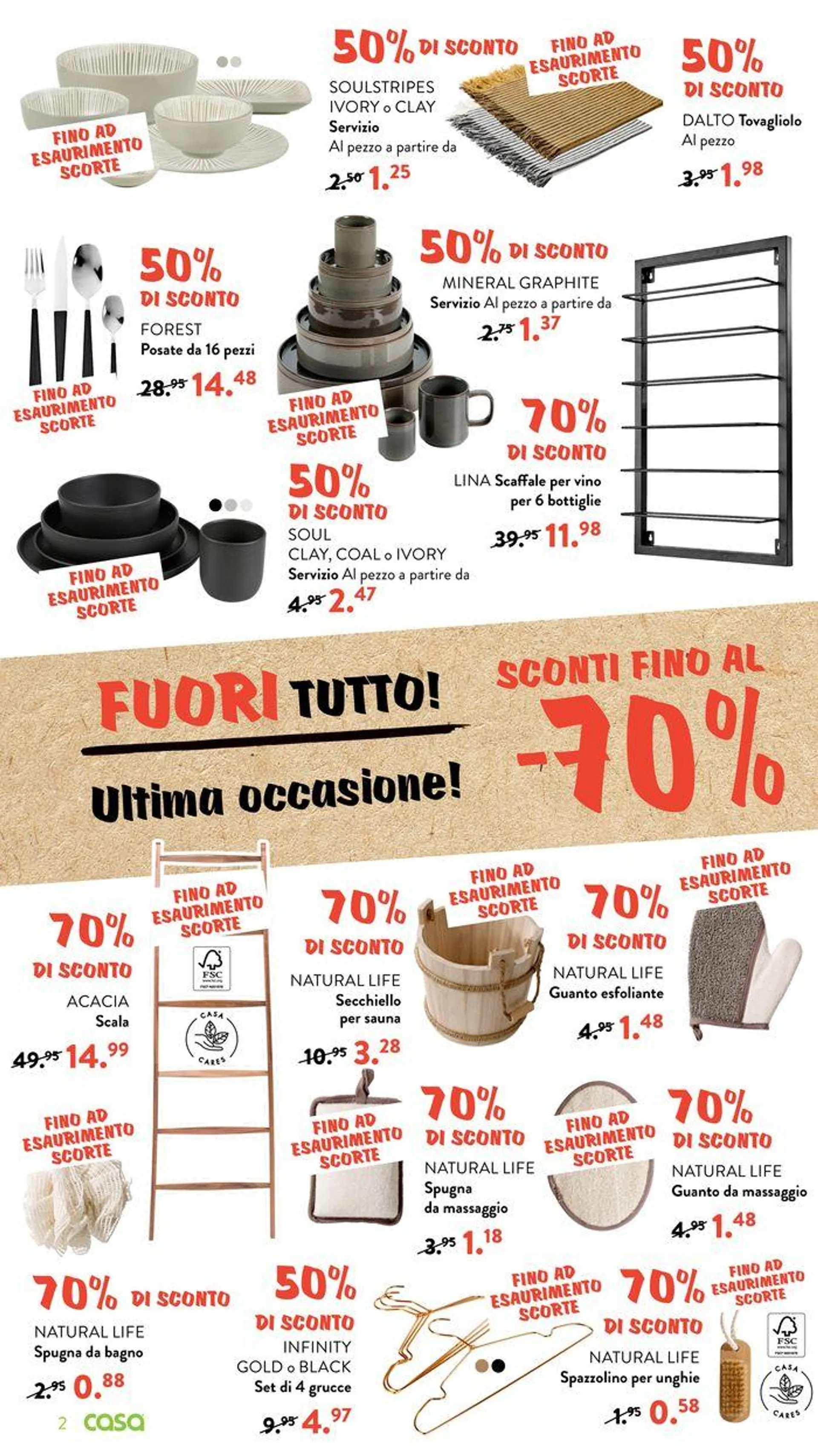 Sconti fino al 70% - 2