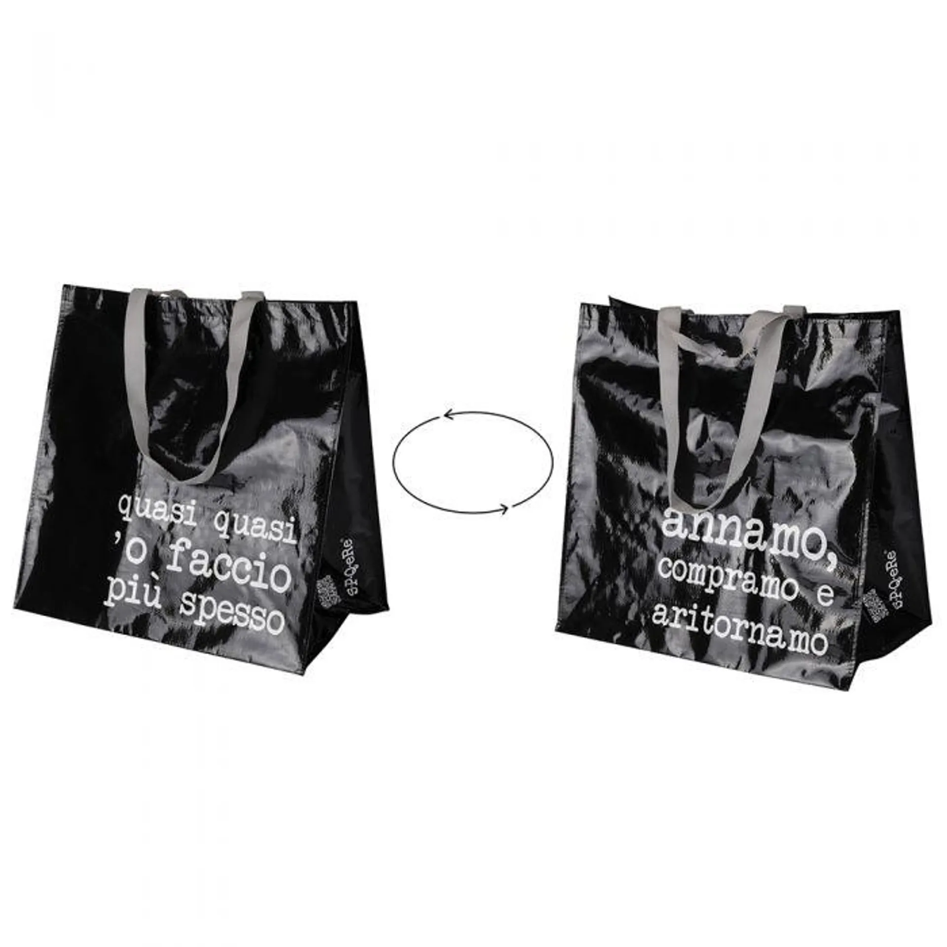 Borsa Shopper nera, S.P.Q.eRe
