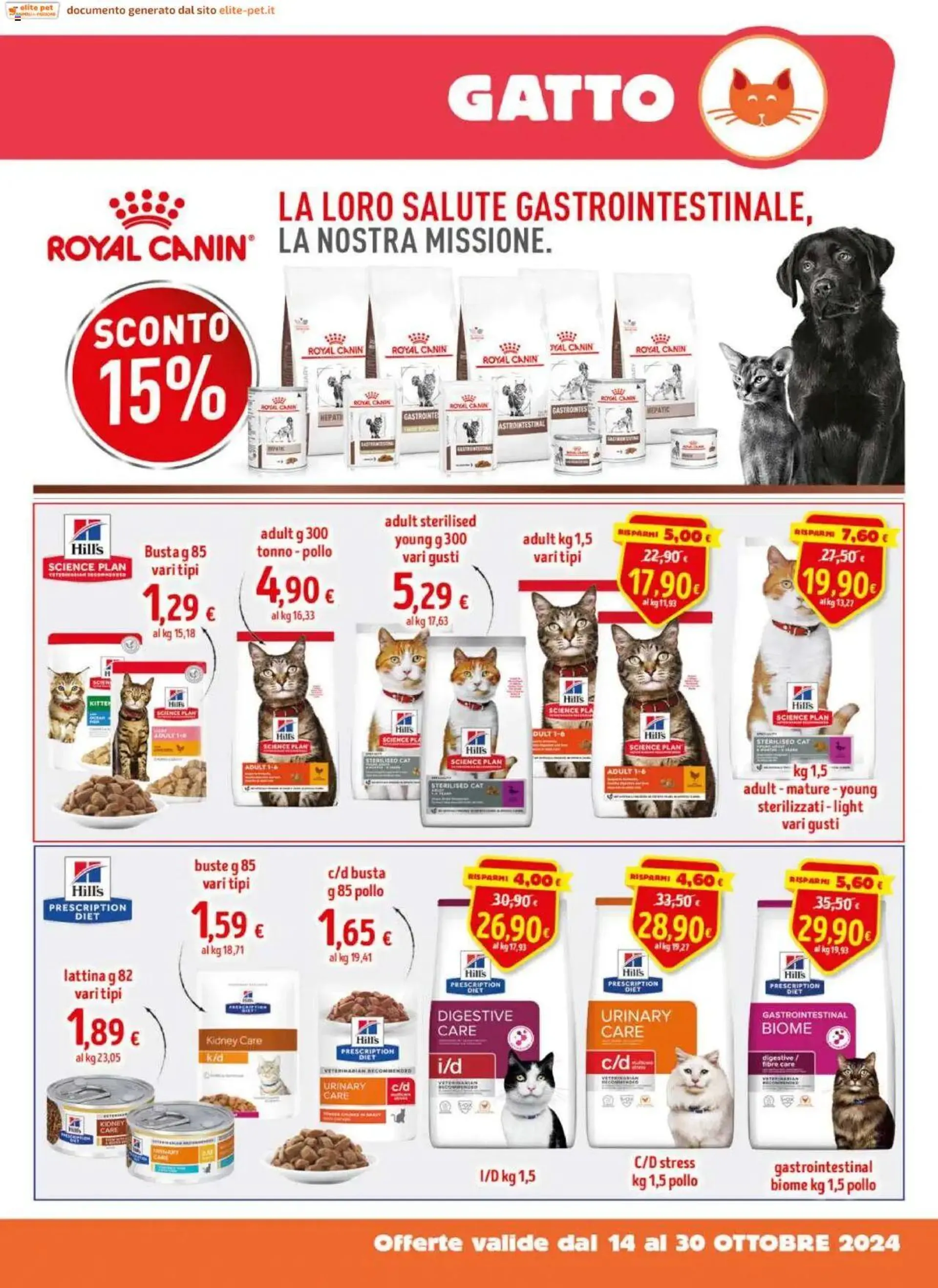 Volantino Pet Elite Supermercati da 14 ottobre a 30 ottobre di 2024 - Pagina del volantino 9