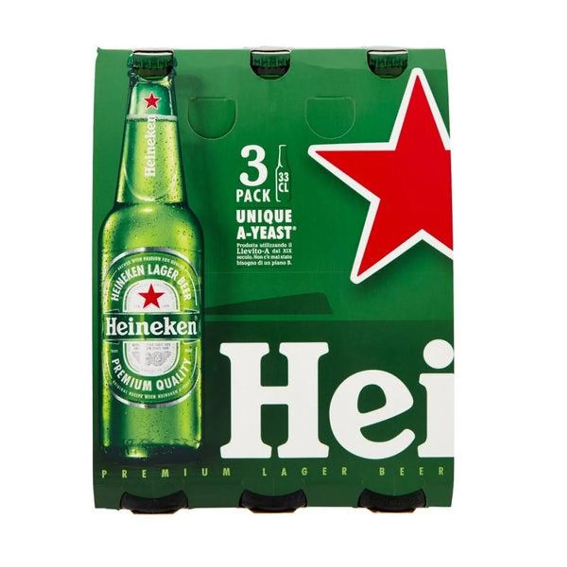 Birra Heineken 3 Pezzi 33 Cl