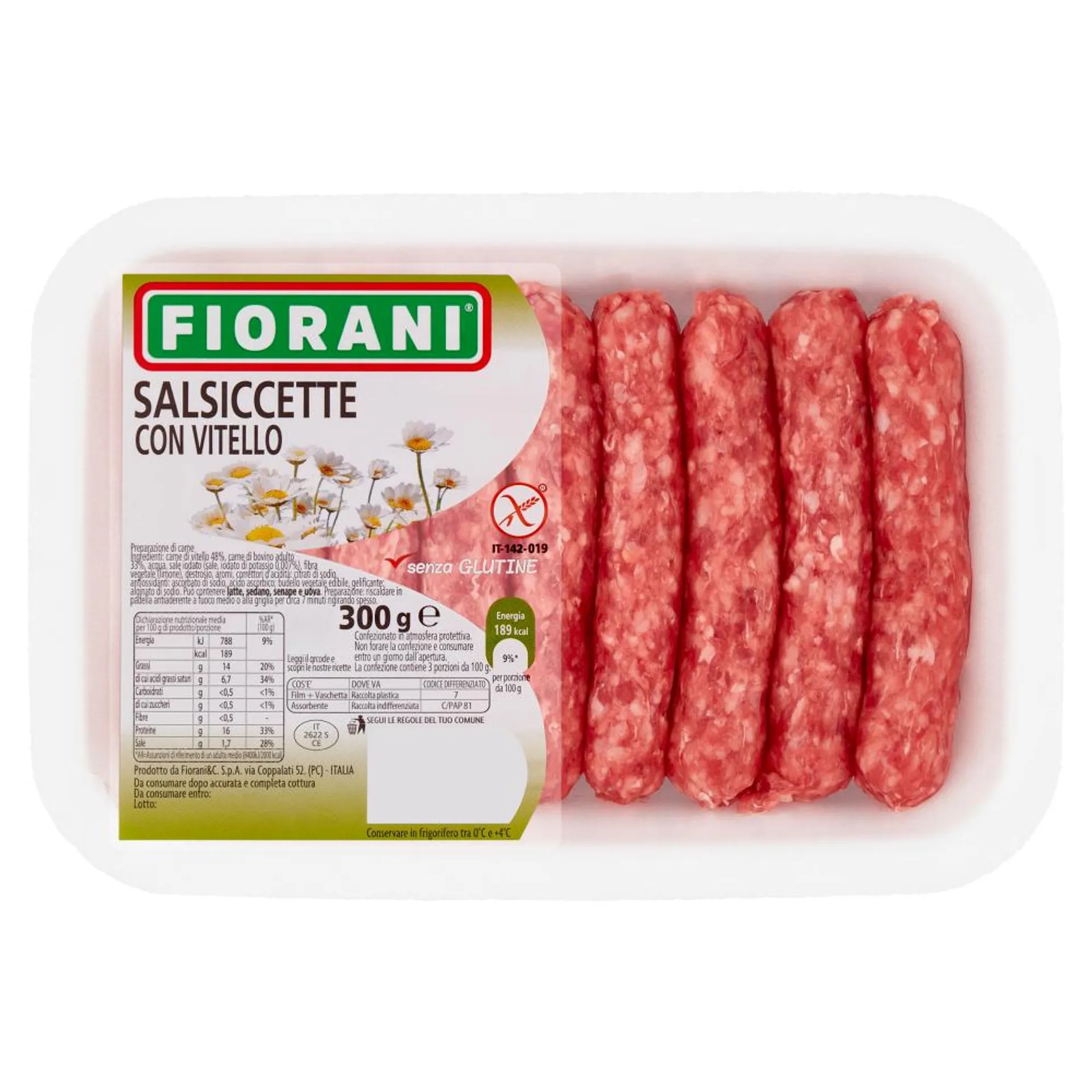 Fiorani Salsiccette con Vitello 300 g